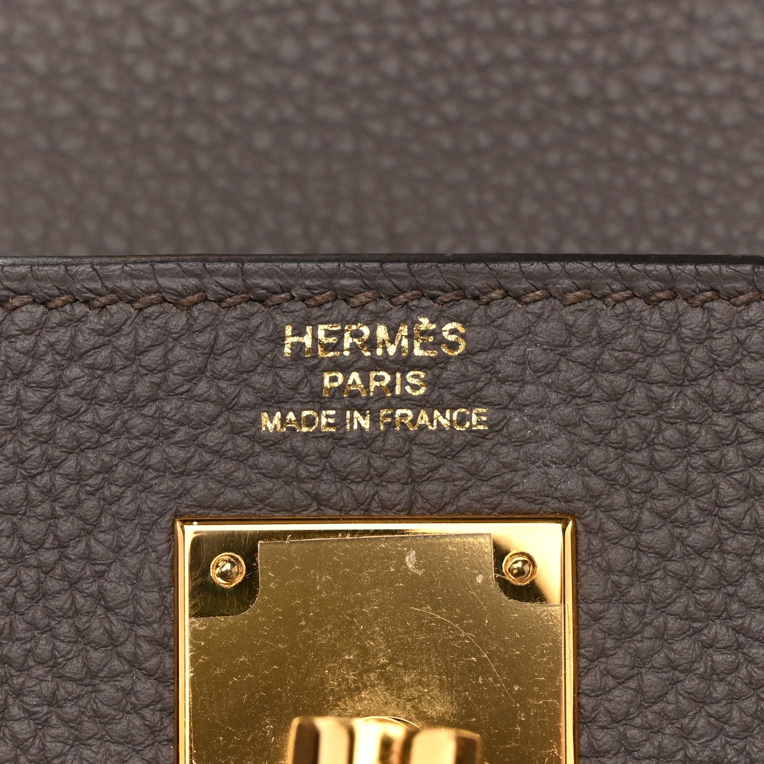 HERMES KELLY 28 RETOURNE ETAIN TOGO GOLD HARDWARE
