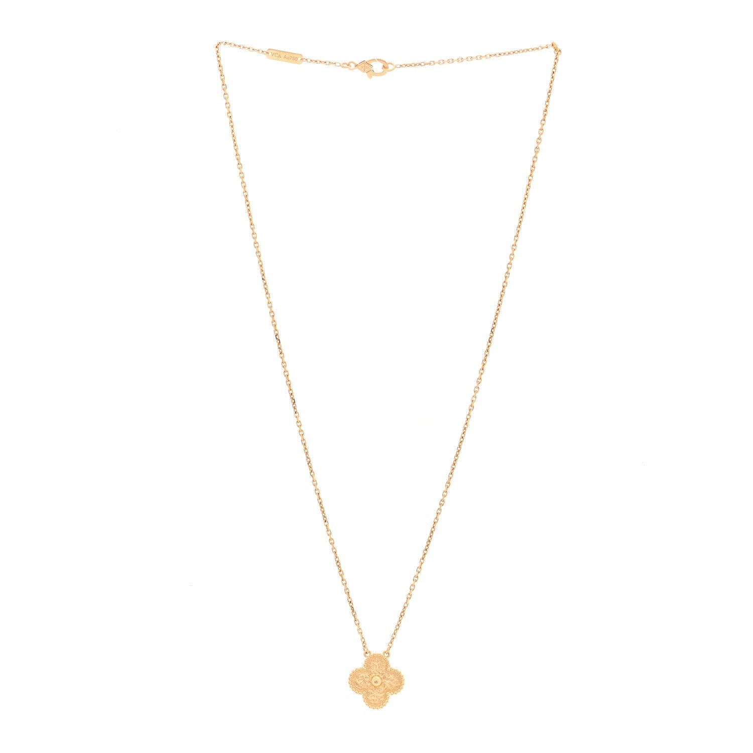 ヴァンクリーフ&アーペル ヴィンテージアルハンブラ ペンダントネックレス 18K イエローゴールド VAN CLEEF & ARPELS VINTAGE ALHAMBRA PENDANT NECKLACE 18K YELLOW GOLD