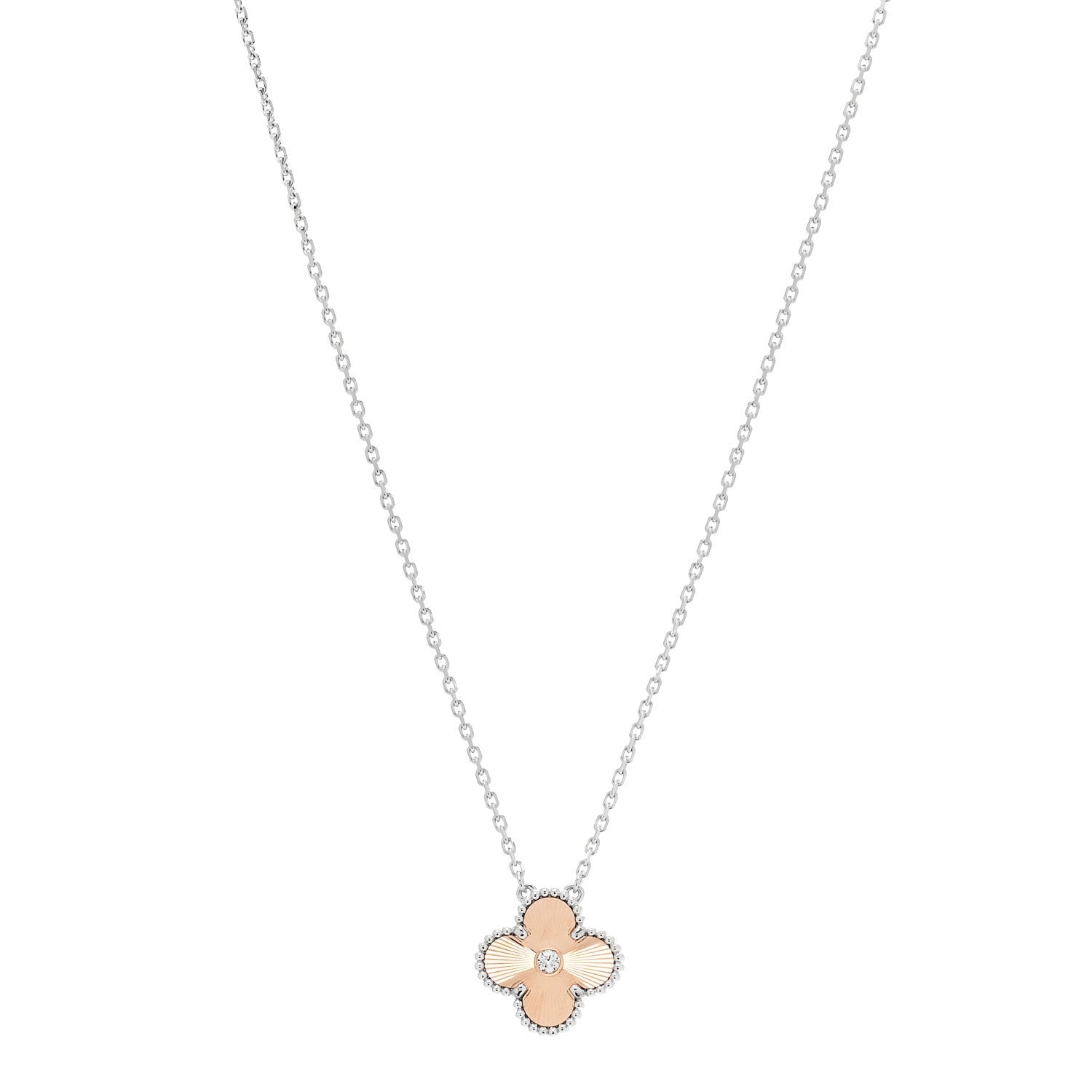 ヴァンクリーフ&アーペル ヴィンテージアルハンブラ ペンダントネックレス マルチカラー 18K ローズゴールド VAN CLEEF & ARPELS VINTAGE ALHAMBRA PENDANT NECKLACE MULTICOLOR 18K ROSE GOLD