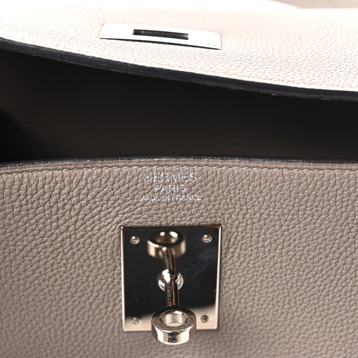 エルメス ケリー32 内縫い Gris Asphalte トゴ シルバー金具 HERMES KELLY32 RETOURNE GRIS ASPHALTE TOGO SILVER HARDWARE