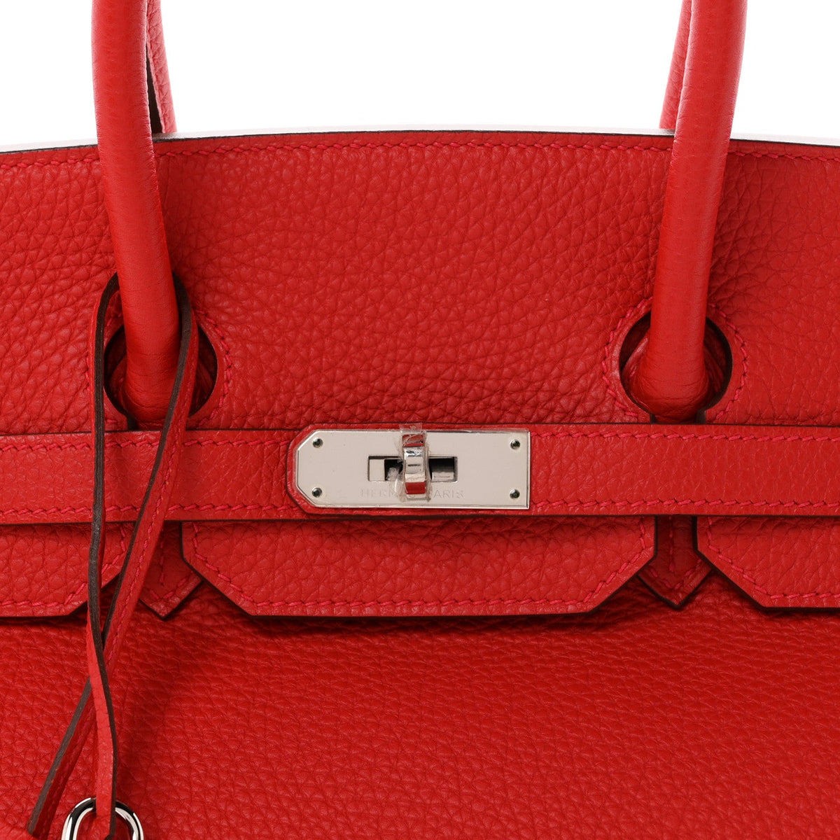Hermès Birkin 35 Rouge Casaque Togo Silver Hardware