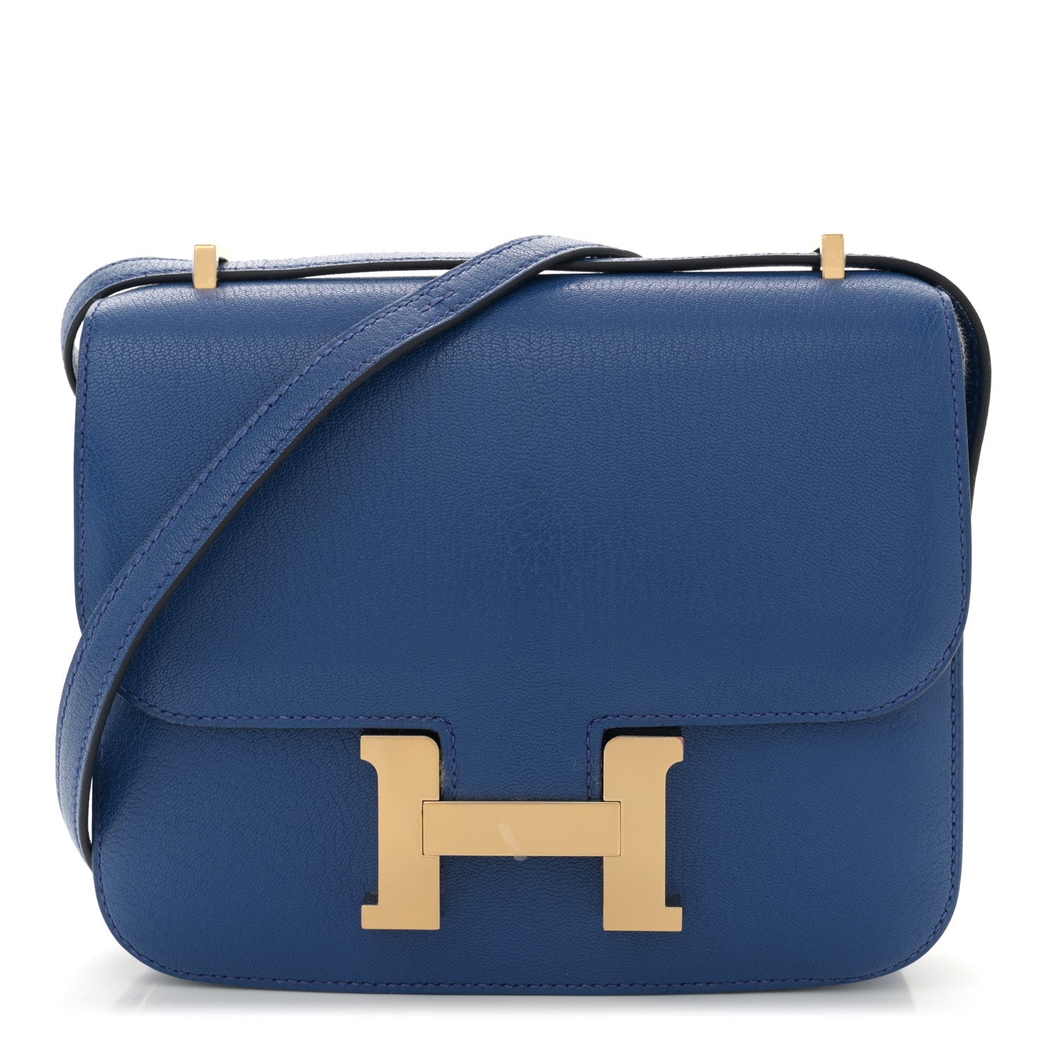 エルメス ミニコンスタンス 18 Bleu France シェーブルミゾール ゴールド金具 HERMES MINI CONSTANCE 18 BLEU FRANCE CHEVRE MYSORE GOLD HARDWARE