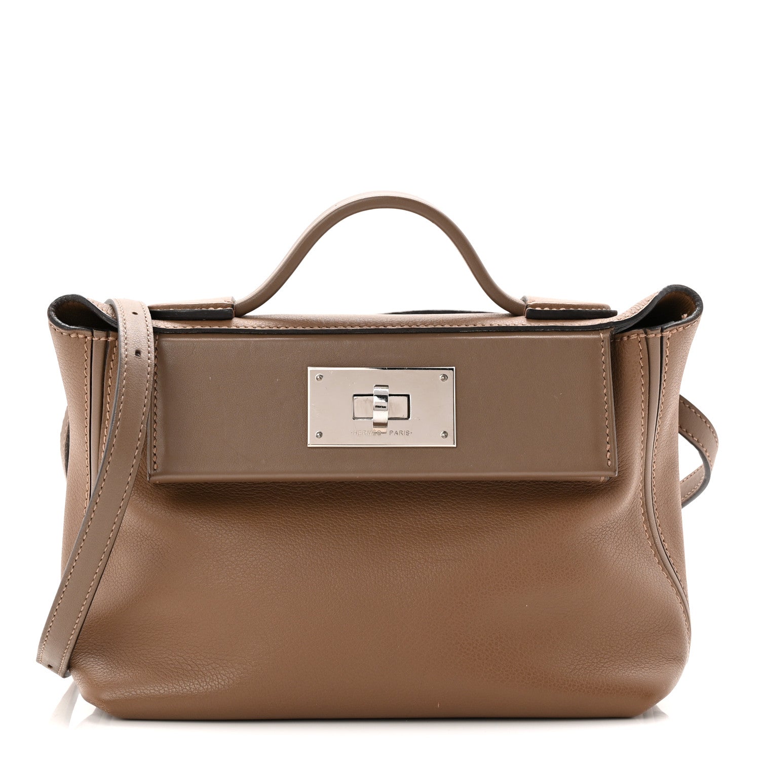 エルメス 24/24 ミニヴァンキャトル 21 Etoupe エバーカラー / スイフト シルバー金具 HERMES 24/24 21 ETOUPE EVERCOLOR / SWIFT SILVER HARDWARE