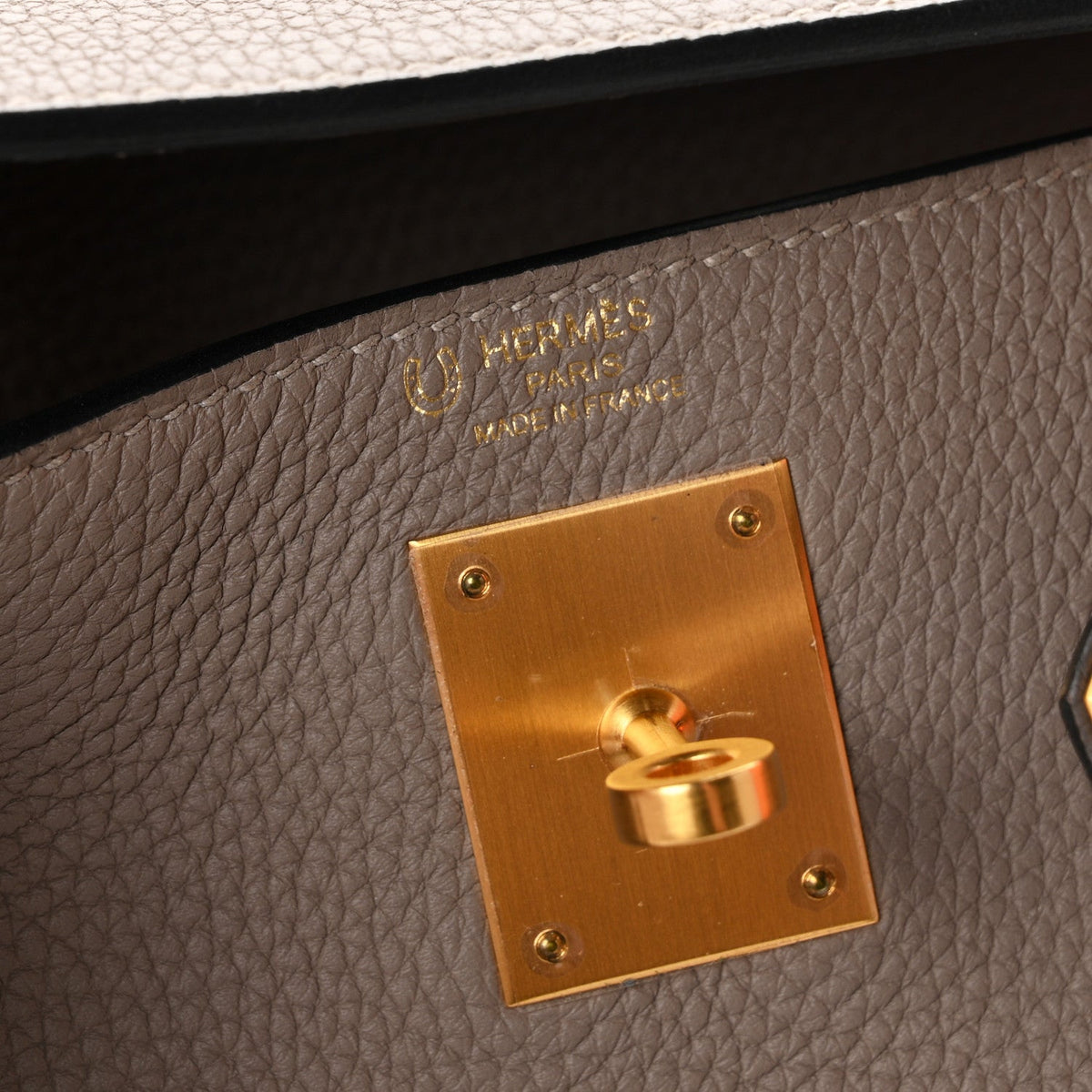 Hermes Kelly 28 HSS Personal Order Retourne Gris Asphalt Etain Togo Matte Gold