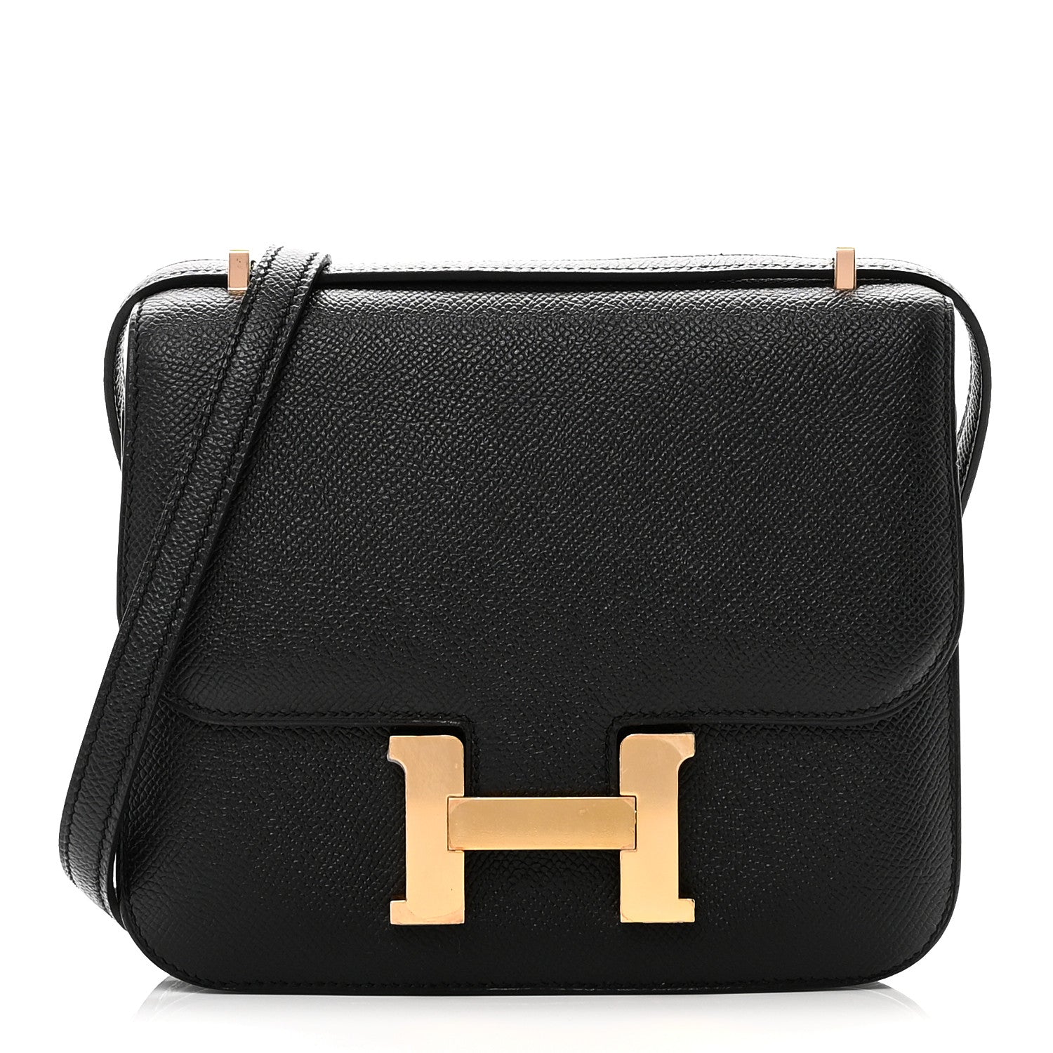 エルメス ミニコンスタンス 18 Black エプソン ローズゴールド金具 HERMES MINI CONSTANCE 18 BLACK EPSOM ROSE GOLD HARDWARE