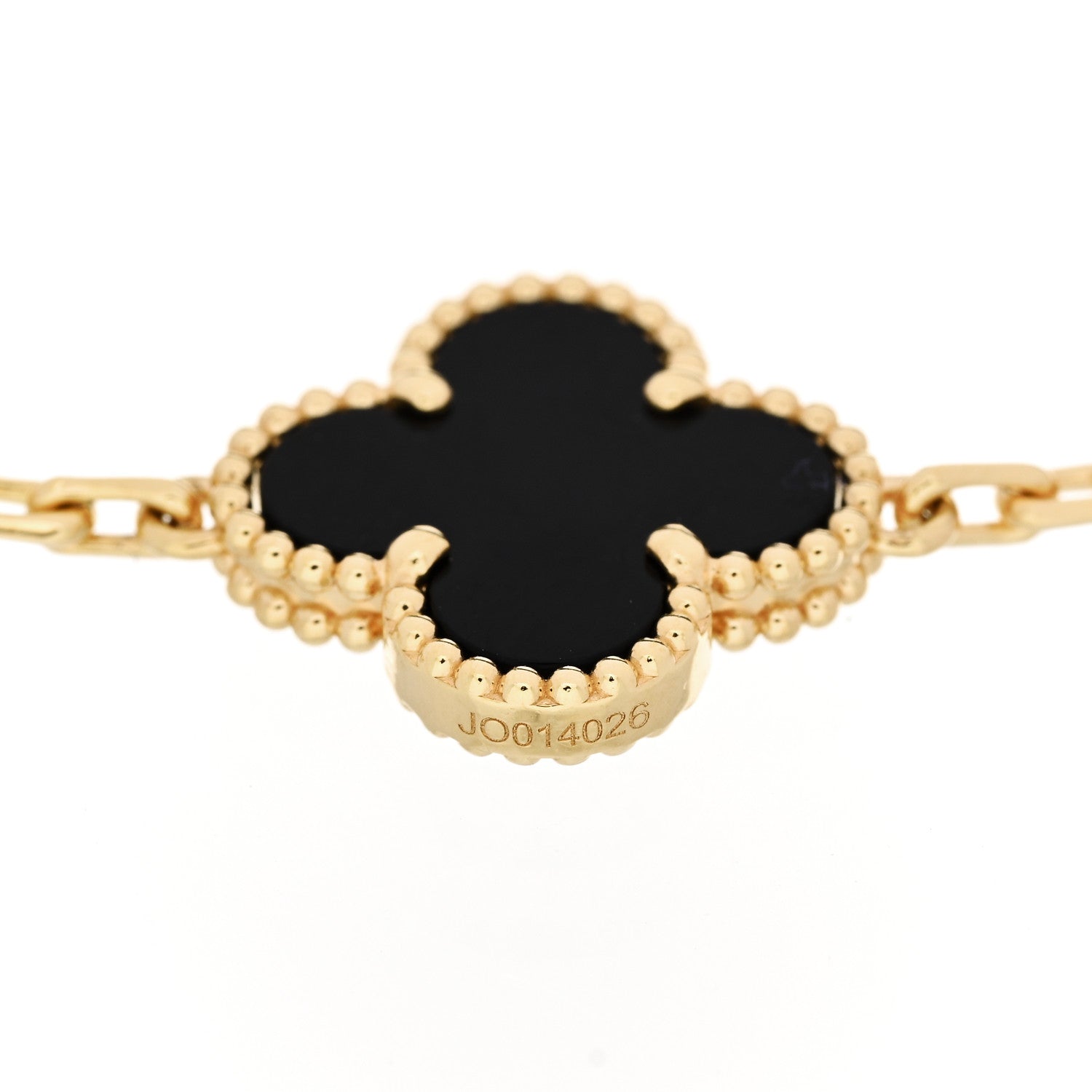 ヴァンクリーフ&アーペル ヴィンテージアルハンブラ 5モチーフ ブレスレット ブラックオニキス 18K イエローゴールド VAN CLEEF & ARPELS VINTAGE ALHAMBRA 5 MOTIFS BRACELET BLACK ONYX 18K YELLOW GOLD