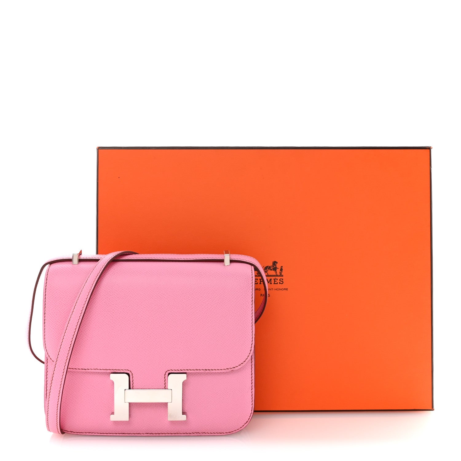 エルメス ミニコンスタンス 18 Bubblegum Pink エプソン シルバー金具 HERMES MINI CONSTANCE 18 BUBBLEGUM PINK EPSOM SILVER HARDWARE