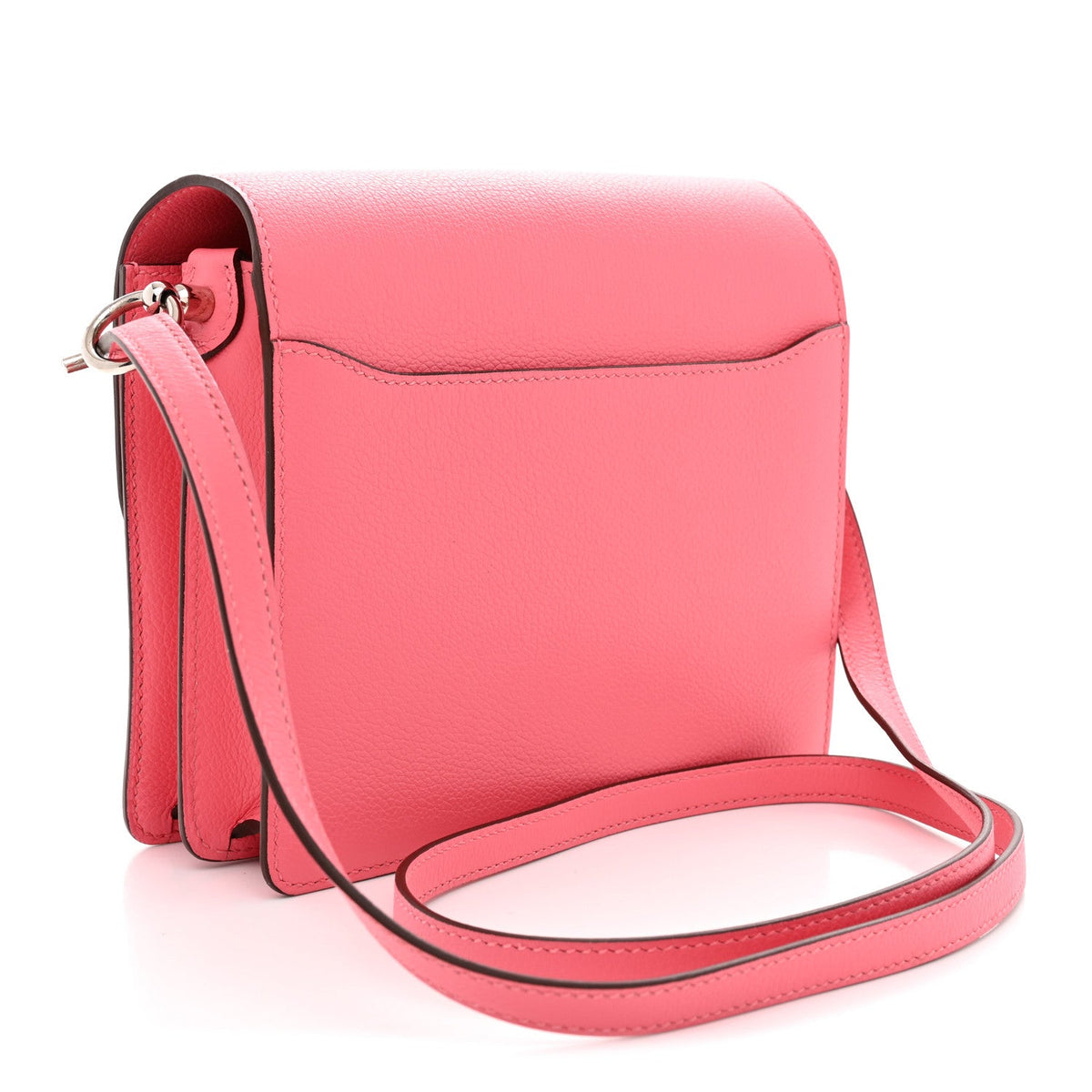 エルメス ミニルリ Rose Azalee エバーカラー シルバー金具 HERMES ROULIS ROSE AZALEE EVERCOLOR SILVER HARDWARE