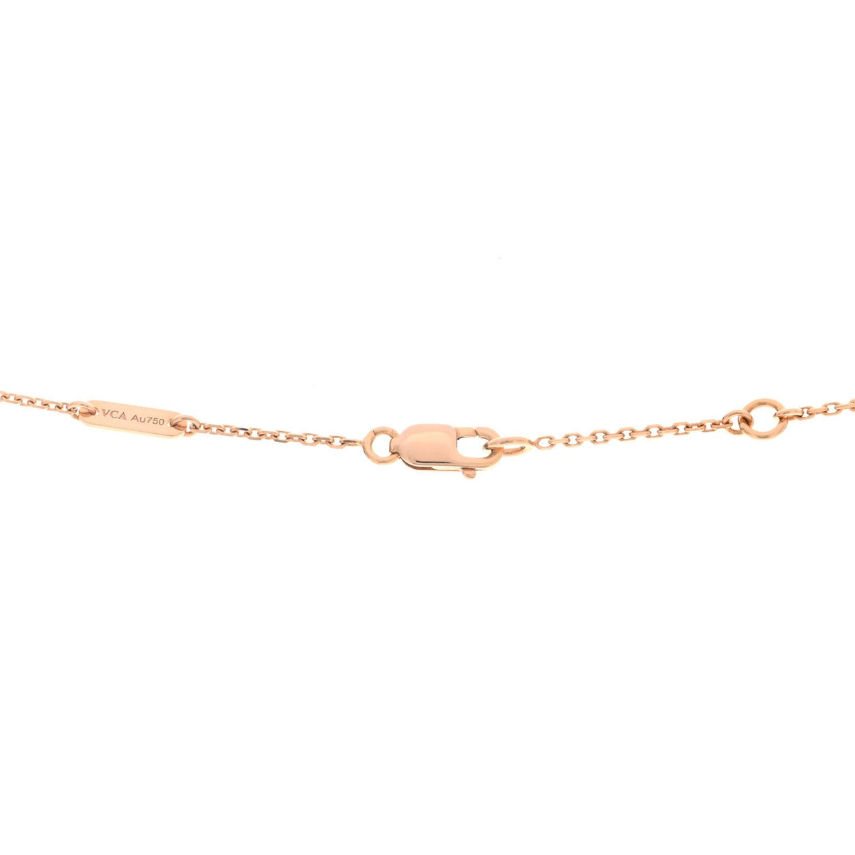 Van Cleef & Arpels Sweet Alhambra Pendant Necklace 18K Rose Gold