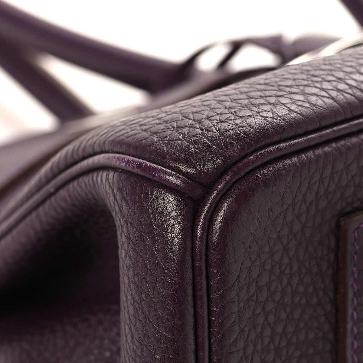 Hermes Shoulder Birkin 42 Raisin Togo Silver Hardware