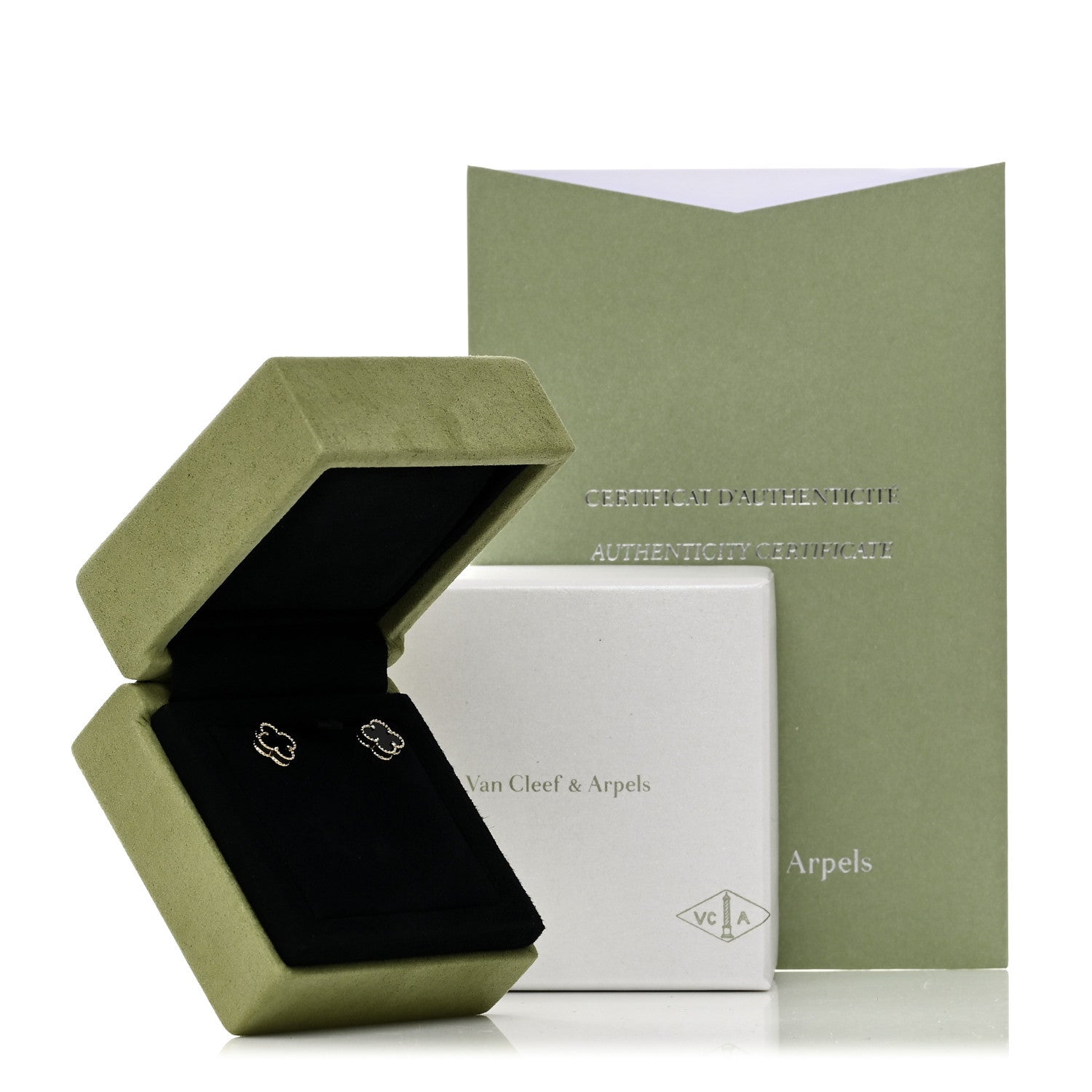 ヴァンクリーフ&アーペル スウィートアルハンブラ ピアス ブラックオニキス 18K イエローゴールド VAN CLEEF & ARPELS SWEET ALHAMBRA EARRINGS BLACK ONYX 18K YELLOW GOLD