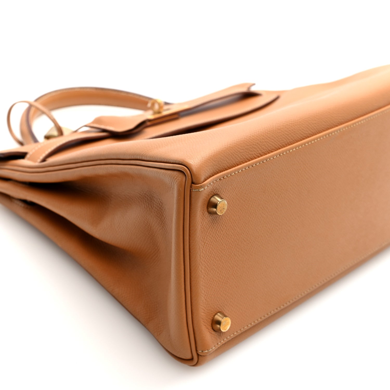 HERMES KELLY 32 RETOURNE GOLD COURCHEVEL GOLD HARDWARE