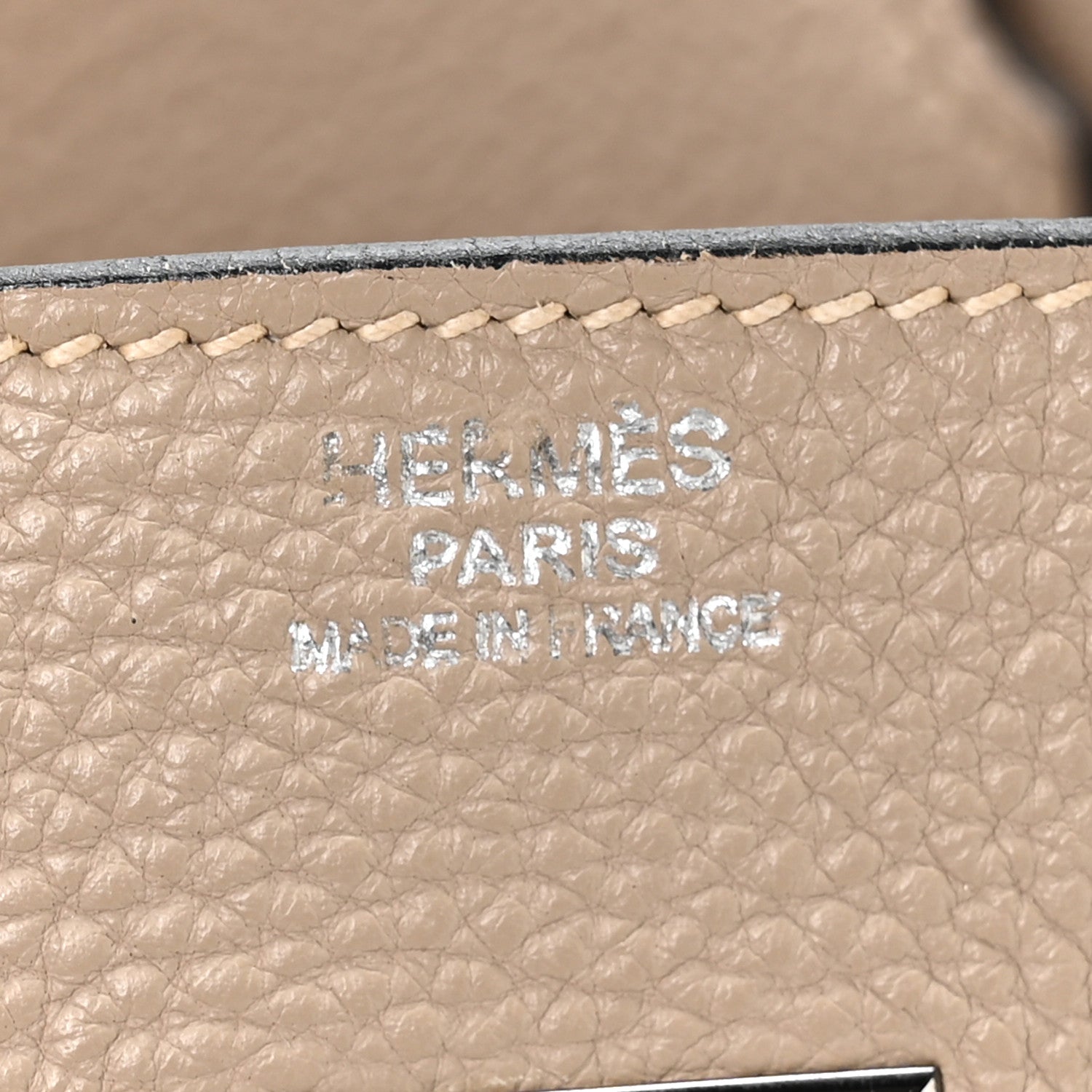 HERMES BIRKIN 30 GRIS TOURTERELLE TOGO SILVER HARDWARE