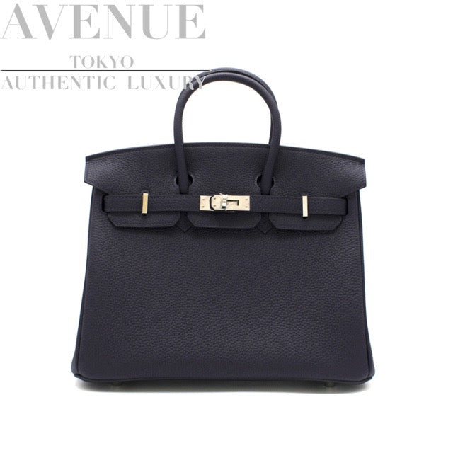 エルメス バーキン25 ブルーニュイ トゴ シルバー金具HERMES BIRKIN 25
