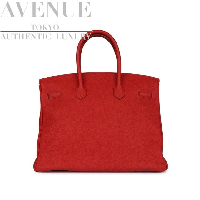 新品未使用】エルメス バーキン35 ルージュヴィフ トゴ シルバー金具 HERMES BIRKIN 35 ROUGE VIF TOGO S |  AVENUE TOKYO