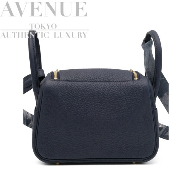 新品未使用】2023年製 エルメス ミニリンディ 20 ブルーニュイ トリヨンクレマンス ゴールド金具 HERMES MINI LINDY |  AVENUE TOKYO