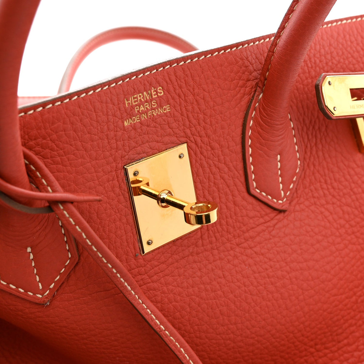 Hermès Birkin 35 Sanguine Taurillon Clemence Gold Hardware