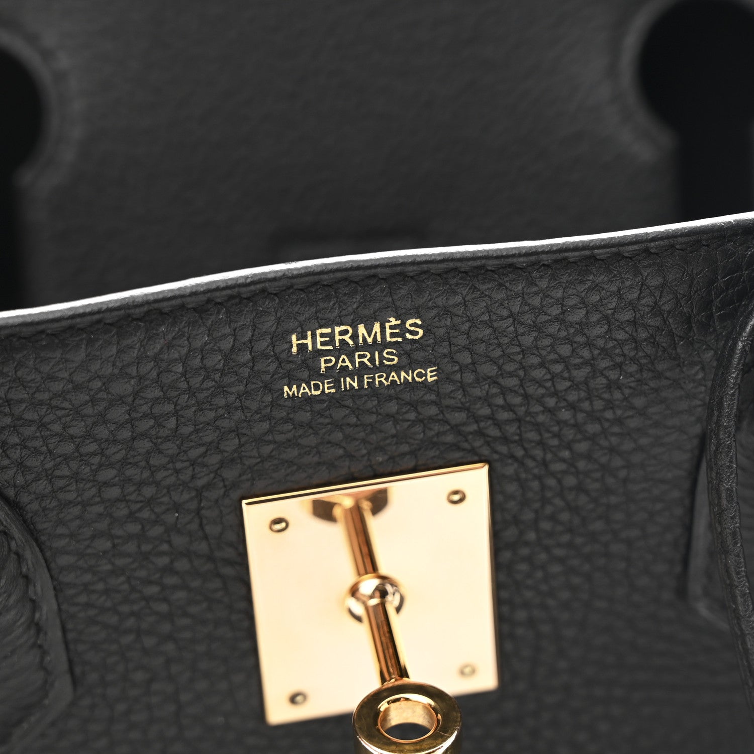 HERMES BIRKIN 30 BLACK TOGO GOLD HARDWARE