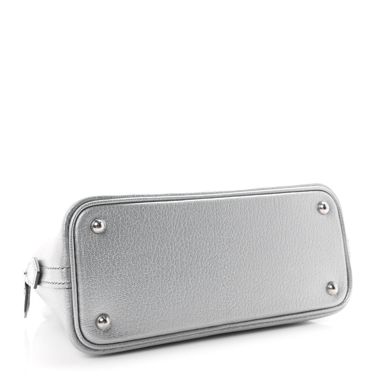 Hermès Mini Bolide 1923 Argent Chèvre Silver Hardware