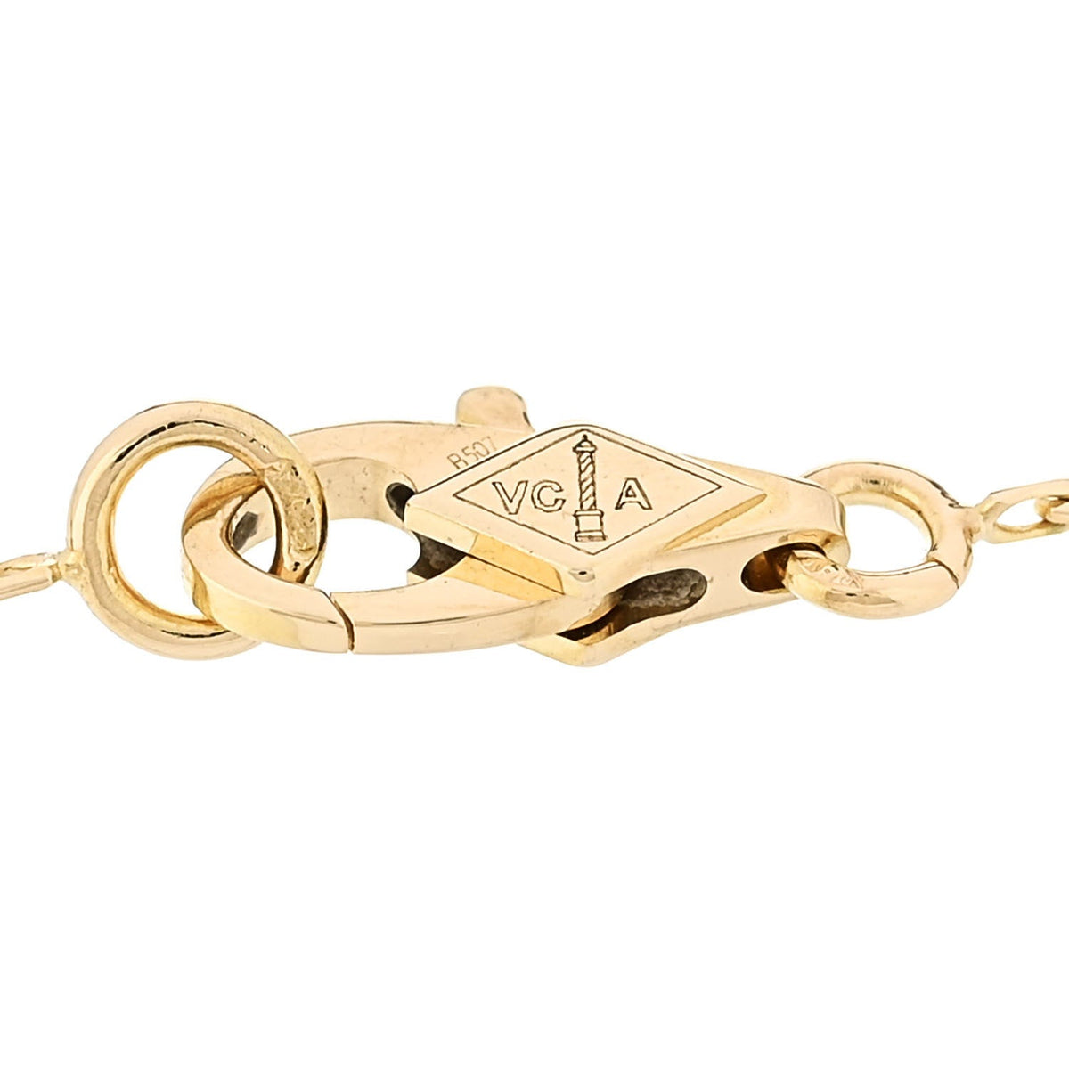 VAN CLEEF & ARPELS SWEET ALHAMBRA BRACELET MOTHER OF PEARL 18K YELLOW GOLD
