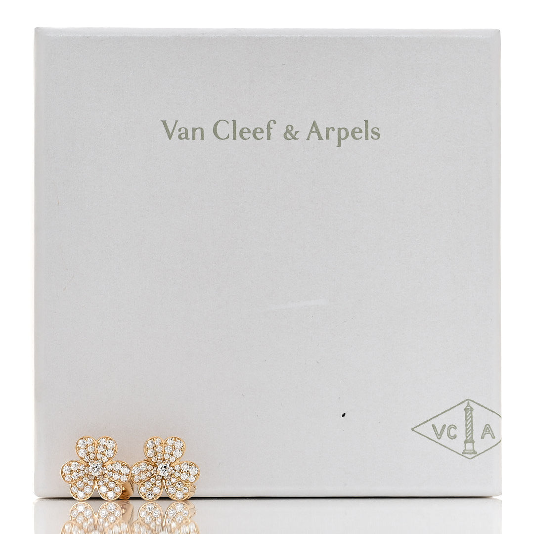 ヴァンクリーフ&アーペル スモール フリヴォル ピアス ダイヤモンド 18K イエローゴールド VAN CLEEF & ARPELS SMALL FRIVOLE EARRINGS DIAMOND 18K YELLOW GOLD