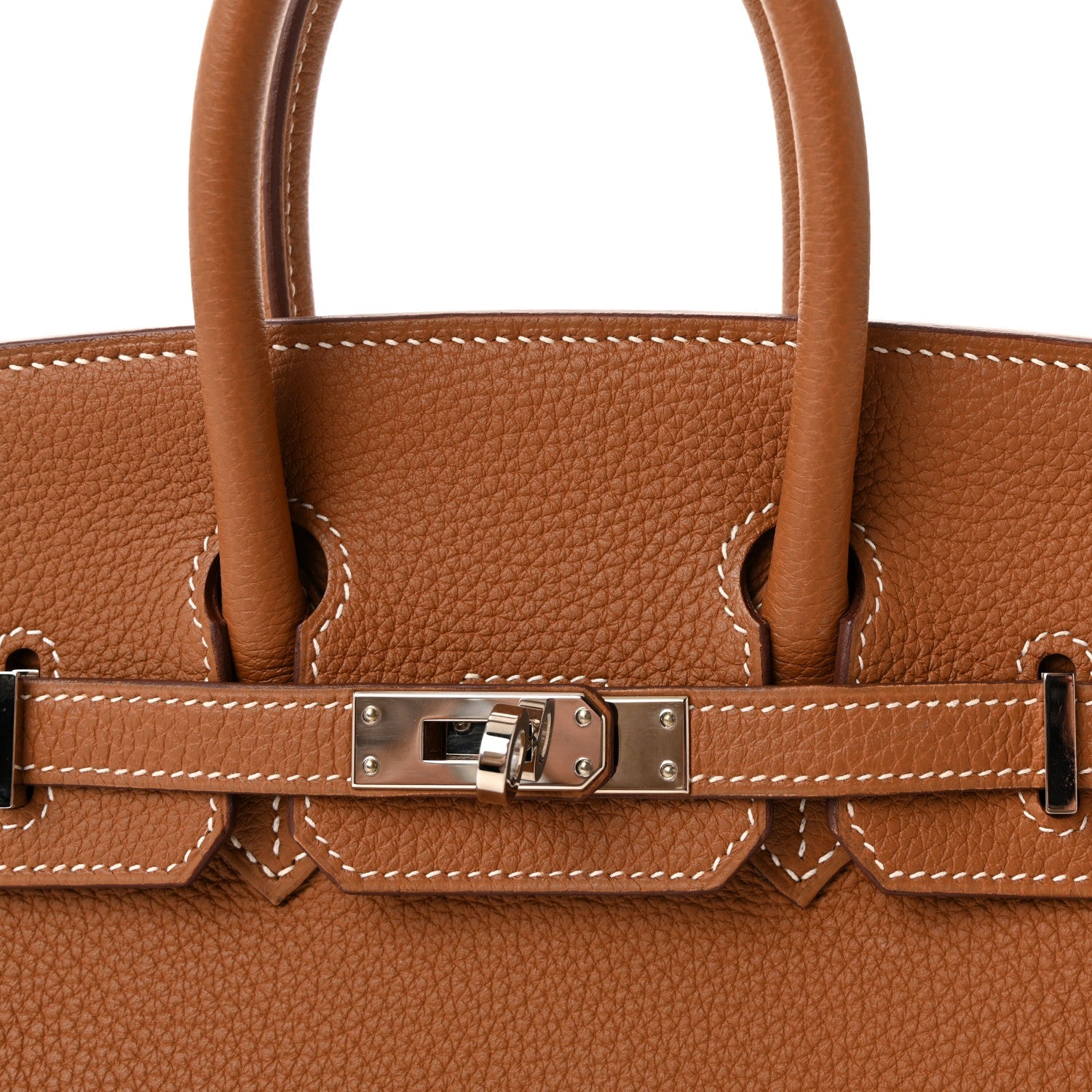 HERMES BIRKIN 25 GOLD TOGO SILVER HARDWARE