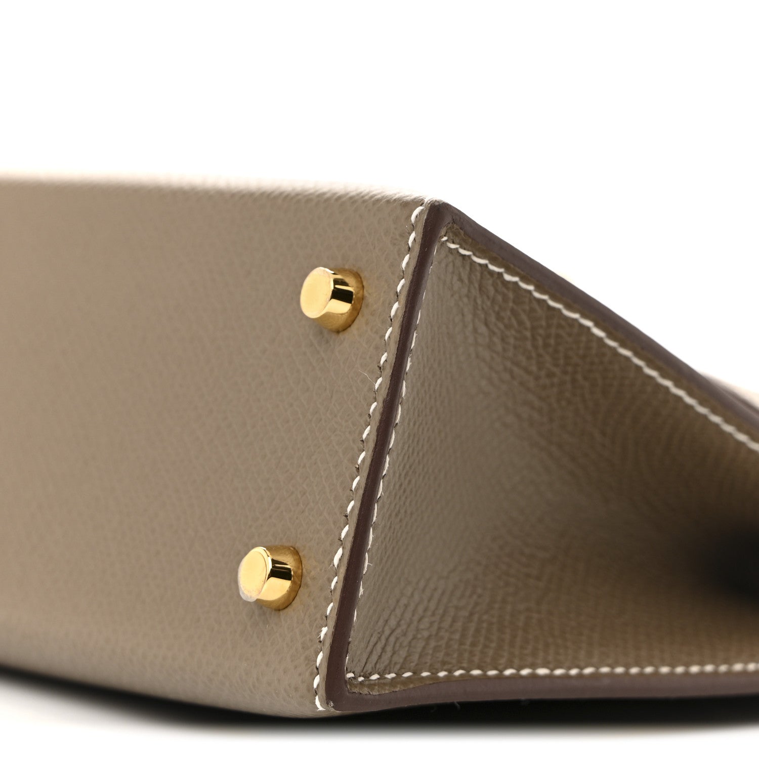 Hermès Mini Kelly 20 Sellier Etoupe Epsom Gold Hardware