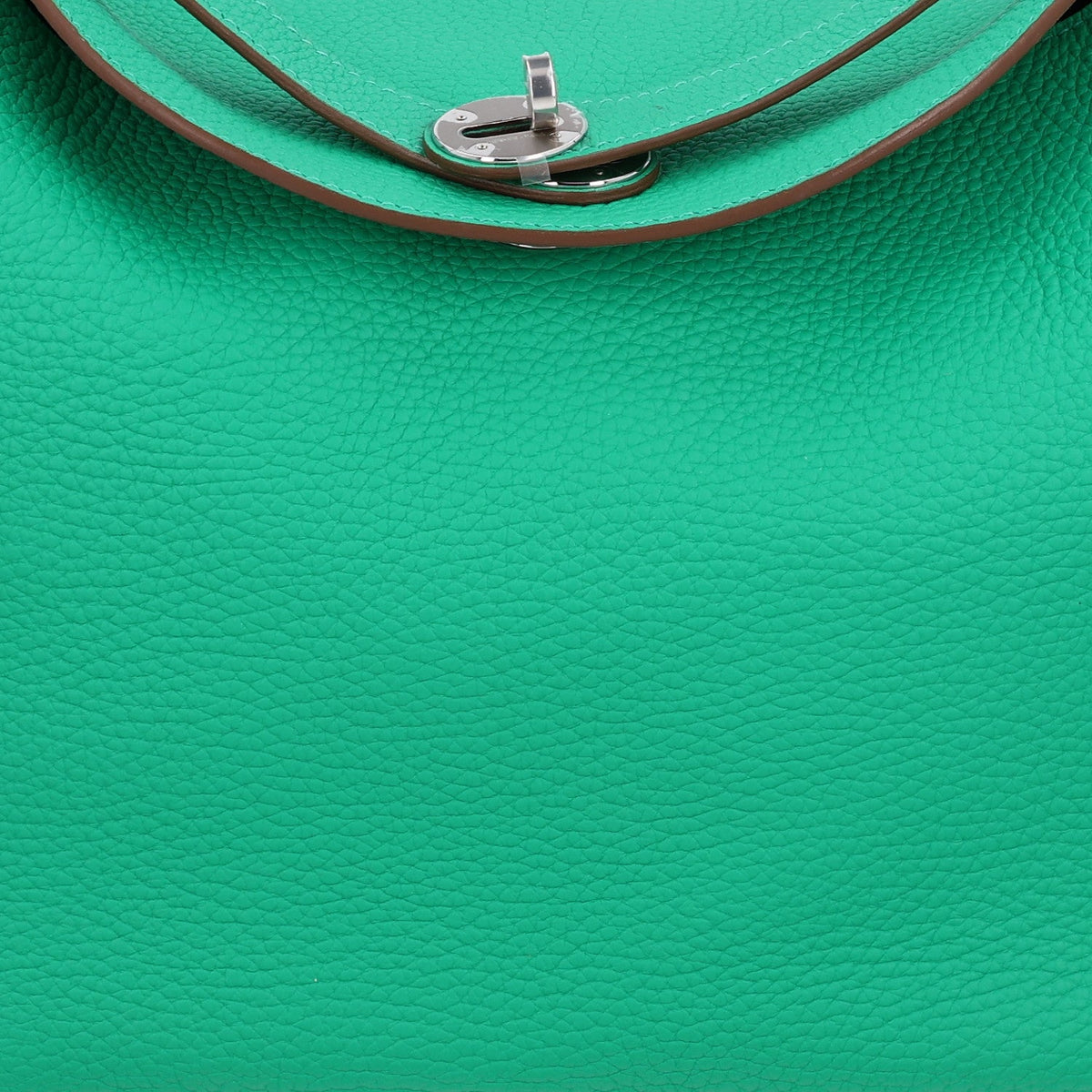 Hermès Lindy 34 Menthe Taurillon Clemence Silver Hardware