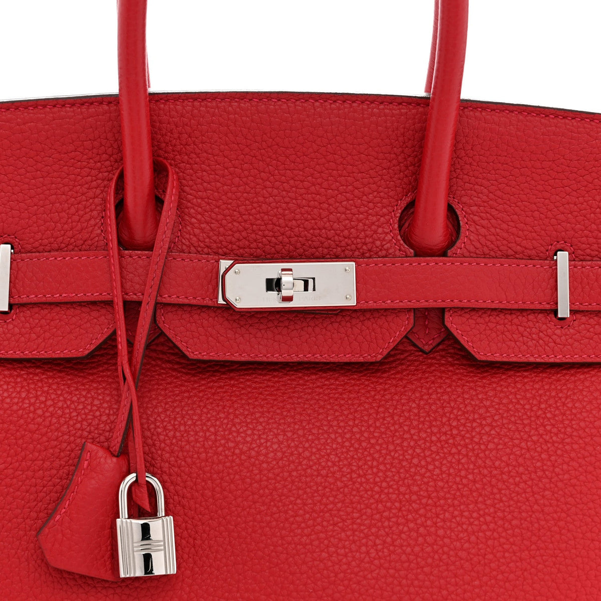 Hermès Birkin 35 Rouge Casaque Togo Silver Hardware