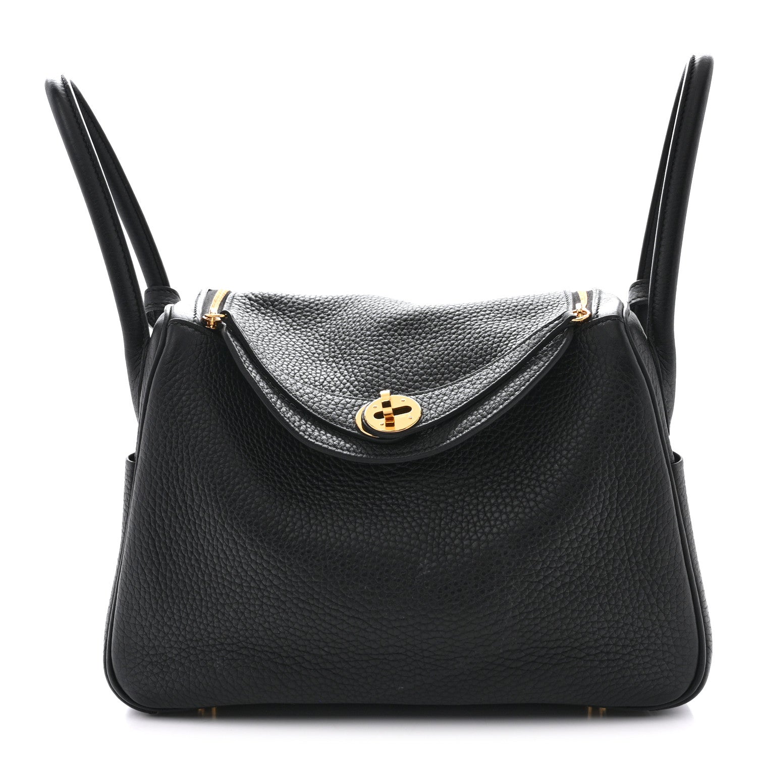 エルメス リンディ 26 Black トリヨンクレマンス ゴールド金具 HERMES LINDY 26 BLACK TAURILLON CLEMENCE GOLD HARDWARE