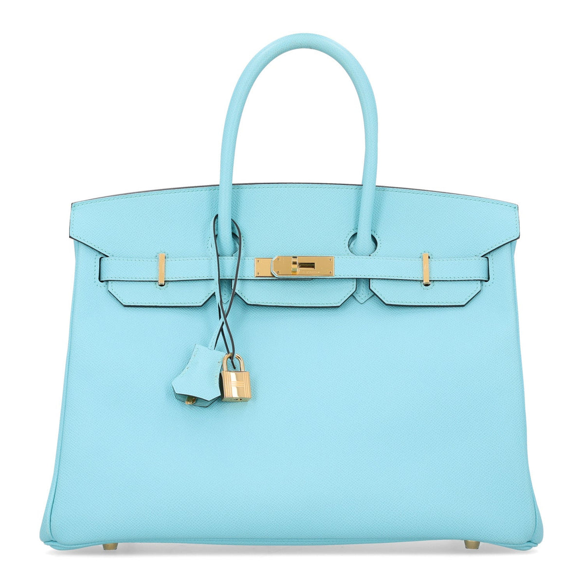 Hermès Birkin 35 Bleu Atoll Epsom Gold Hardware