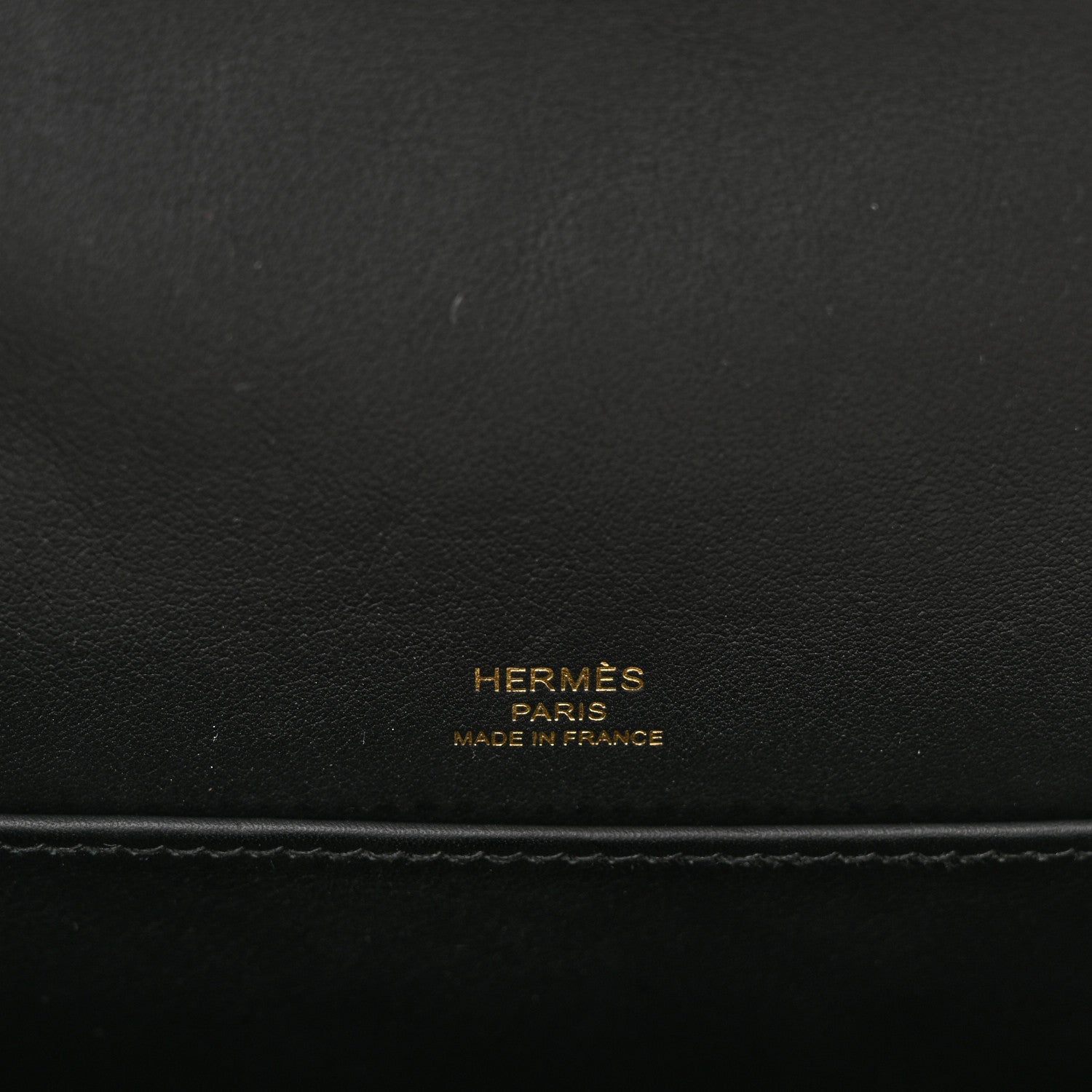 HERMES GETA BLACK CHEVRE MYSORE GOLD HARDWARE