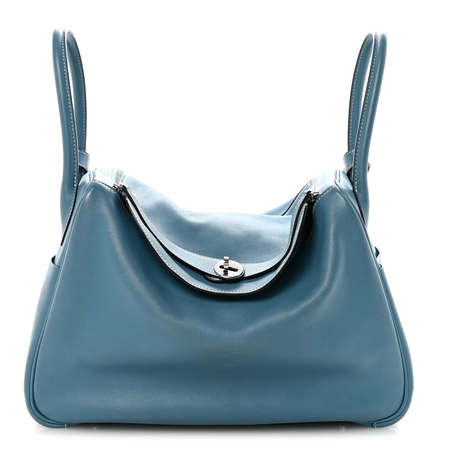 エルメス リンディ 34 Blue Jean スイフト シルバー金具 HERMES LINDY 34 BLUE JEAN SWIFT SILVER HARDWARE
