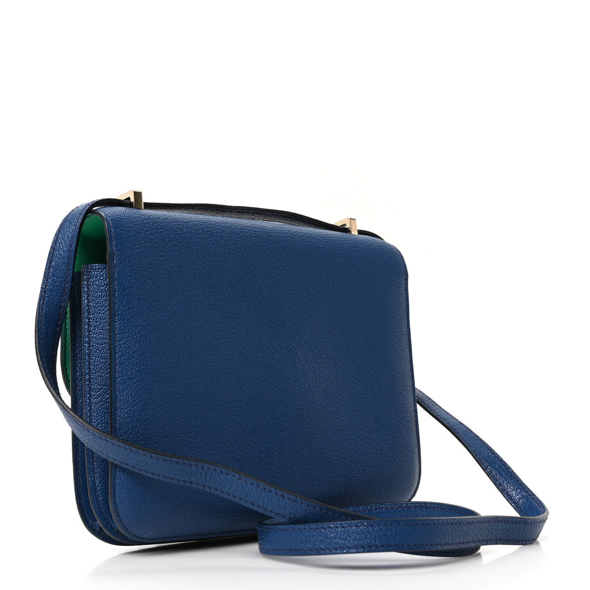 エルメス ミニコンスタンス 18 ヴェルソ Blue Saphir Menthe シェーブルミゾール パーマブラス金具 HERMES MINI CONSTANCE 18 VERSO BLUE SAPHIR MENTHE CHEVRE MYSORE PERMABRASS HARDWARE