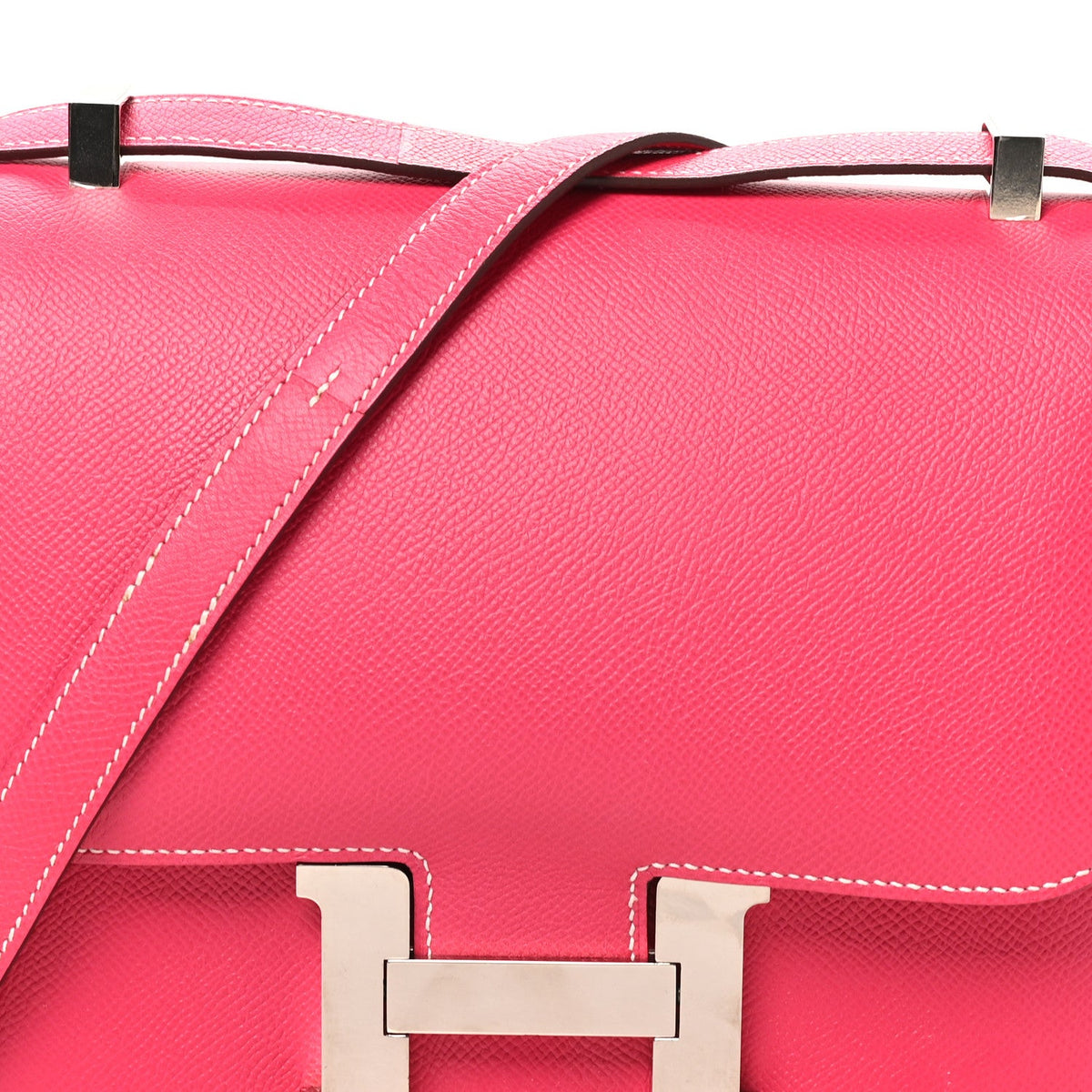 Hermès Constance 24 Rose Tyrien Epsom Silver Hardware