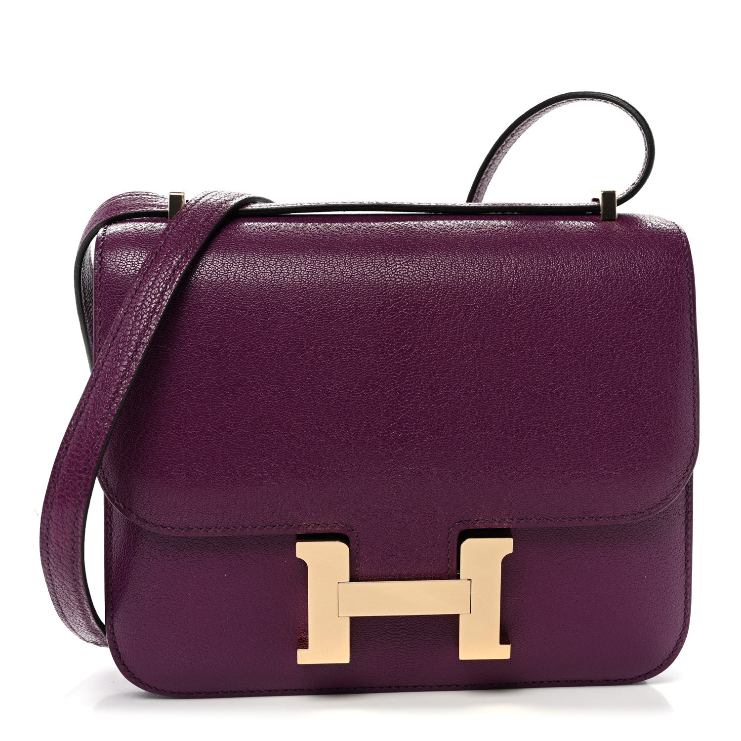 エルメス ミニコンスタンス 18 Anemone シェーブル シャムキラ ゴールド金具 HERMES MINI CONSTANCE 18 ANEMONE CHEVRE CHAMKILA GOLD HARDWARE