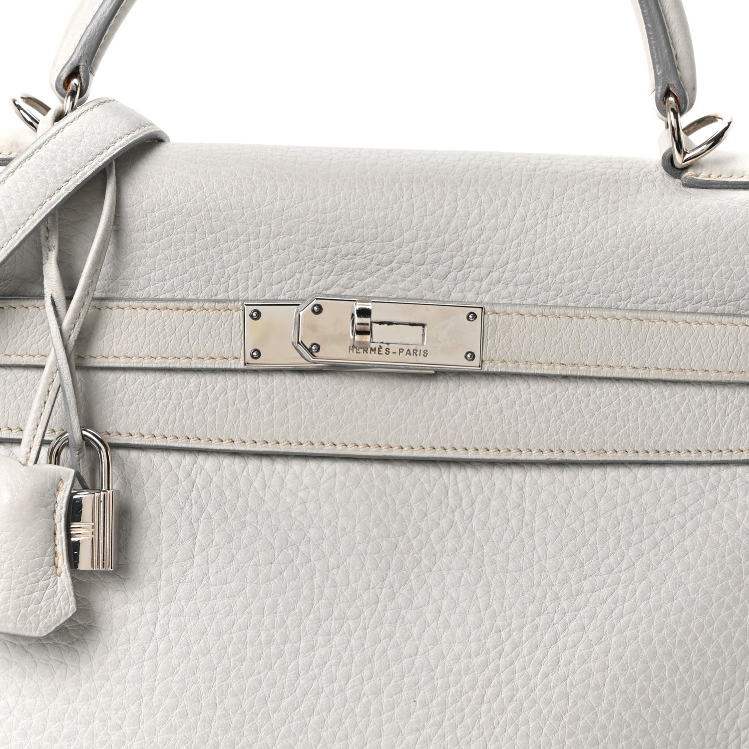 エルメス ケリー32 内縫い Gris Perle トリヨンクレマンス シルバー金具 HERMES KELLY32 RETOURNE GRIS PERLE TAURILLON CLEMENCE SILVER HARDWARE