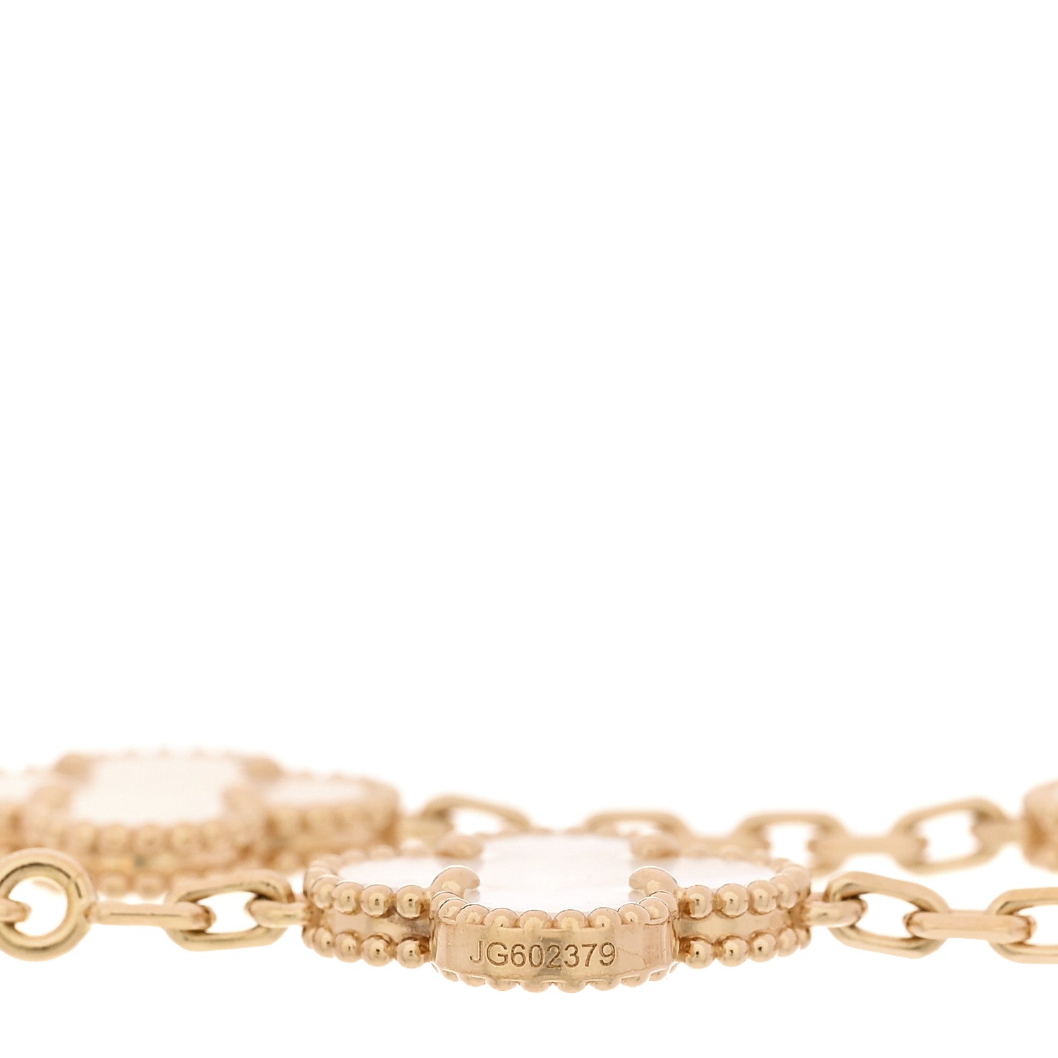 ヴァンクリーフ&アーペル ヴィンテージアルハンブラ 5モチーフ ブレスレット マザーオブパール 18K イエローゴールド VAN CLEEF & ARPELS VINTAGE ALHAMBRA 5 MOTIFS BRACELET MOTHER OF PEARL 18K YELLOW GOLD