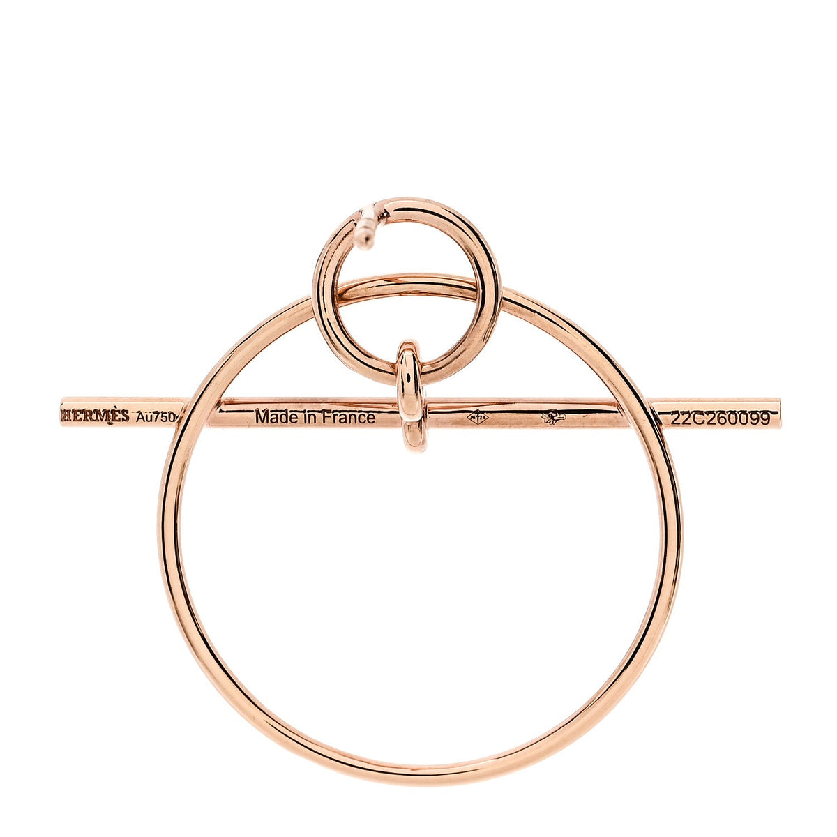 エルメス ループ ピアス 18K ローズゴールド HERMES LOOP EARRINGS 18K ROSE GOLD