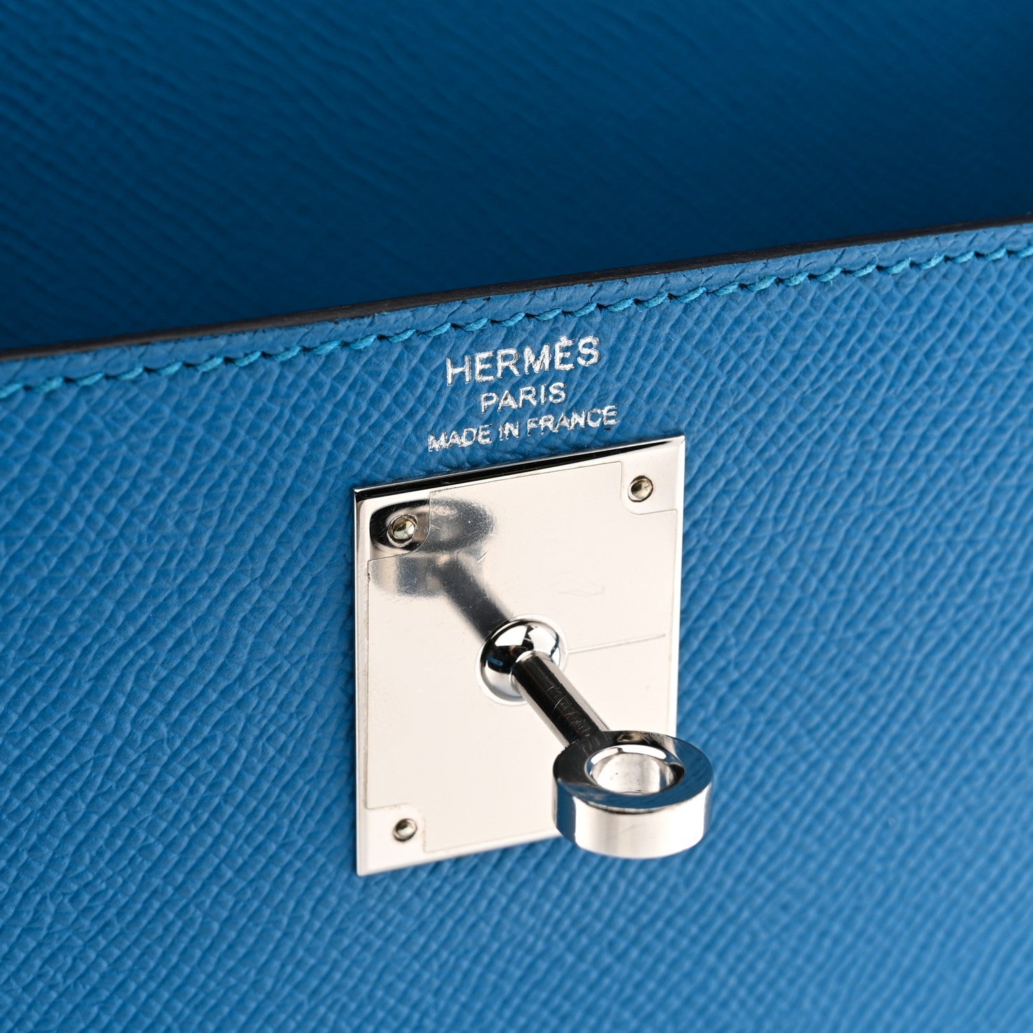 エルメス ケリー 28 外縫い Bleu Zanzibar エプソン シルバー金具 HERMES KELLY 28 SELLIER BLEU ZANZIBAR EPSOM SILVER HARDWARE