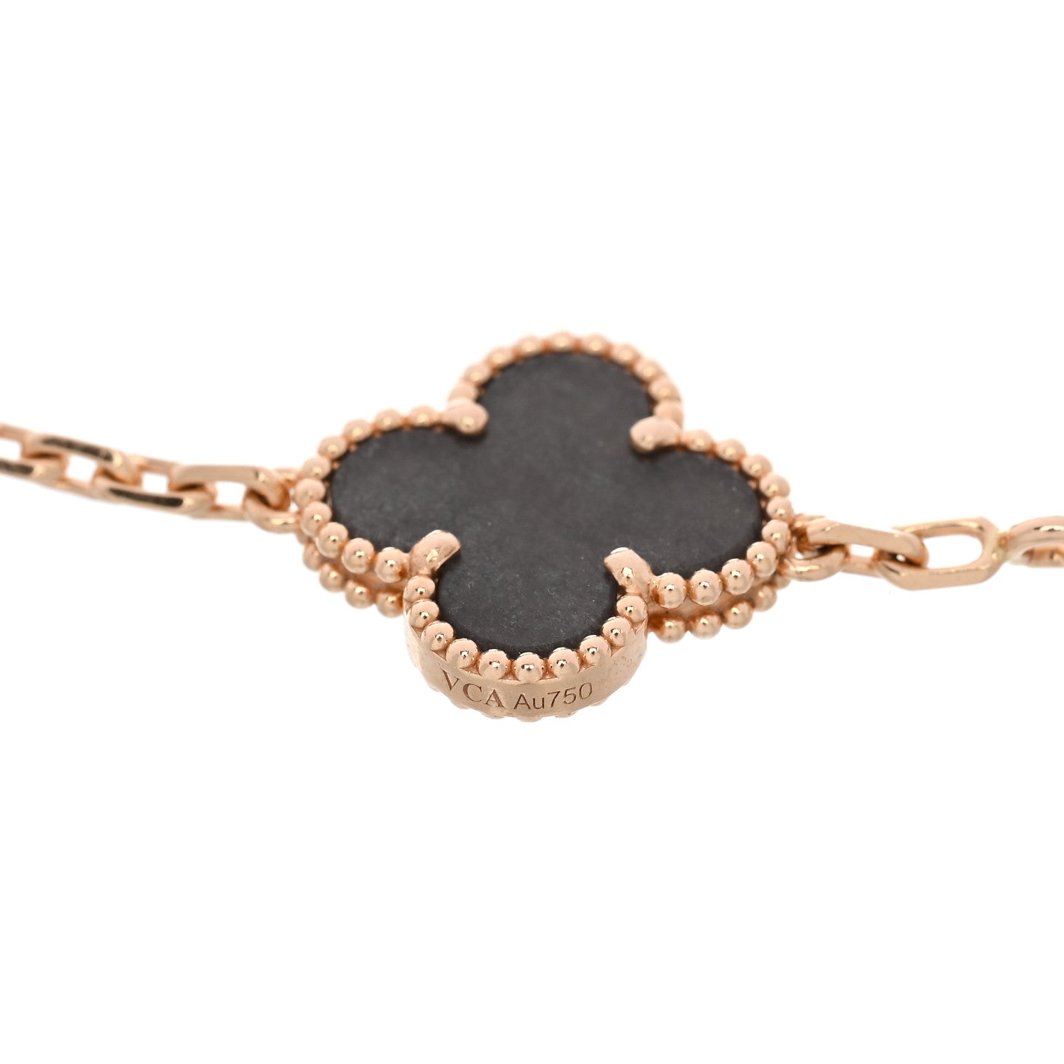 ヴァンクリーフ&アーペル ヴィンテージアルハンブラ 5モチーフ ブレスレット 18K ローズゴールド VAN CLEEF & ARPELS VINTAGE ALHAMBRA 5 MOTIFS BRACELET 18K ROSE GOLD