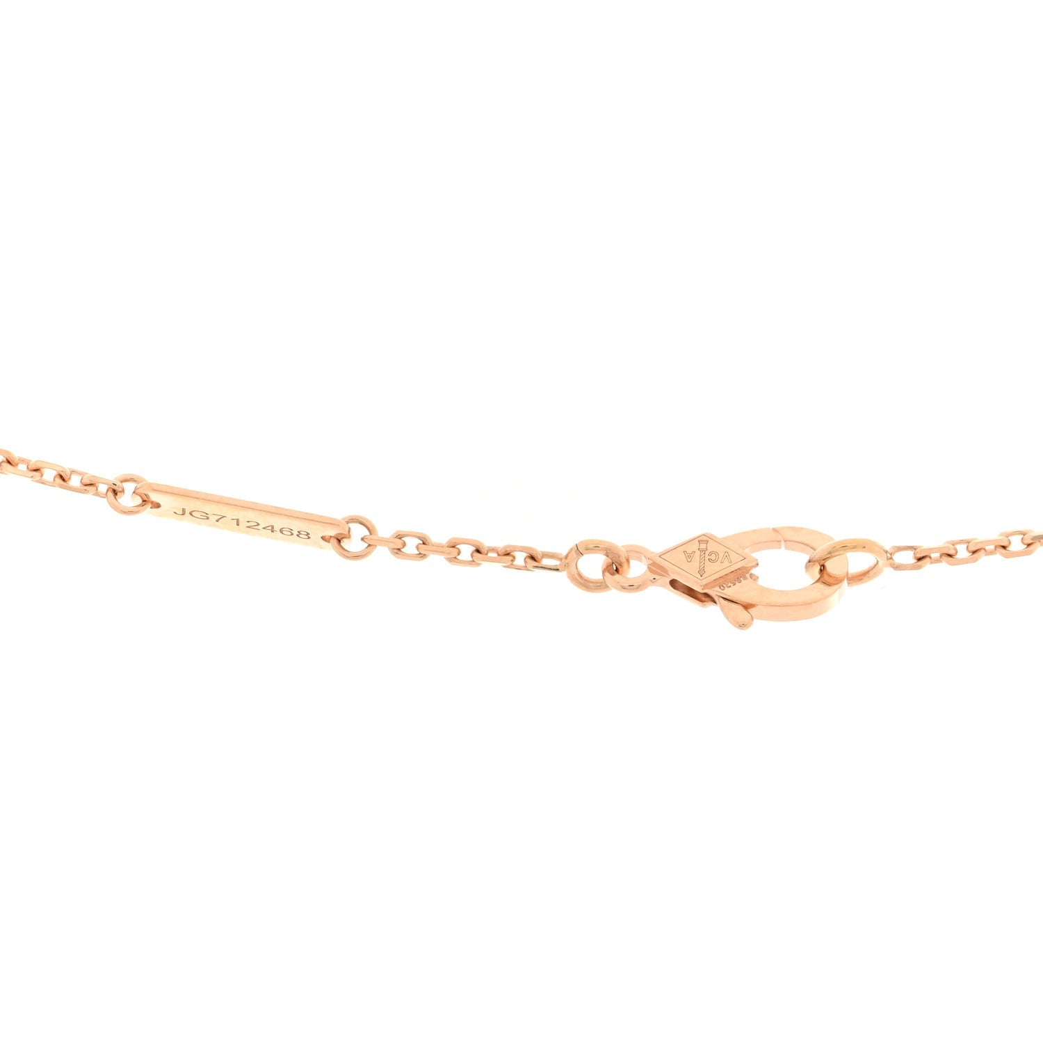 ヴァンクリーフ&アーペル ヴィンテージアルハンブラ ペンダントネックレス マルチカラー 18K ローズゴールド VAN CLEEF & ARPELS VINTAGE ALHAMBRA PENDANT NECKLACE MULTICOLOR 18K ROSE GOLD