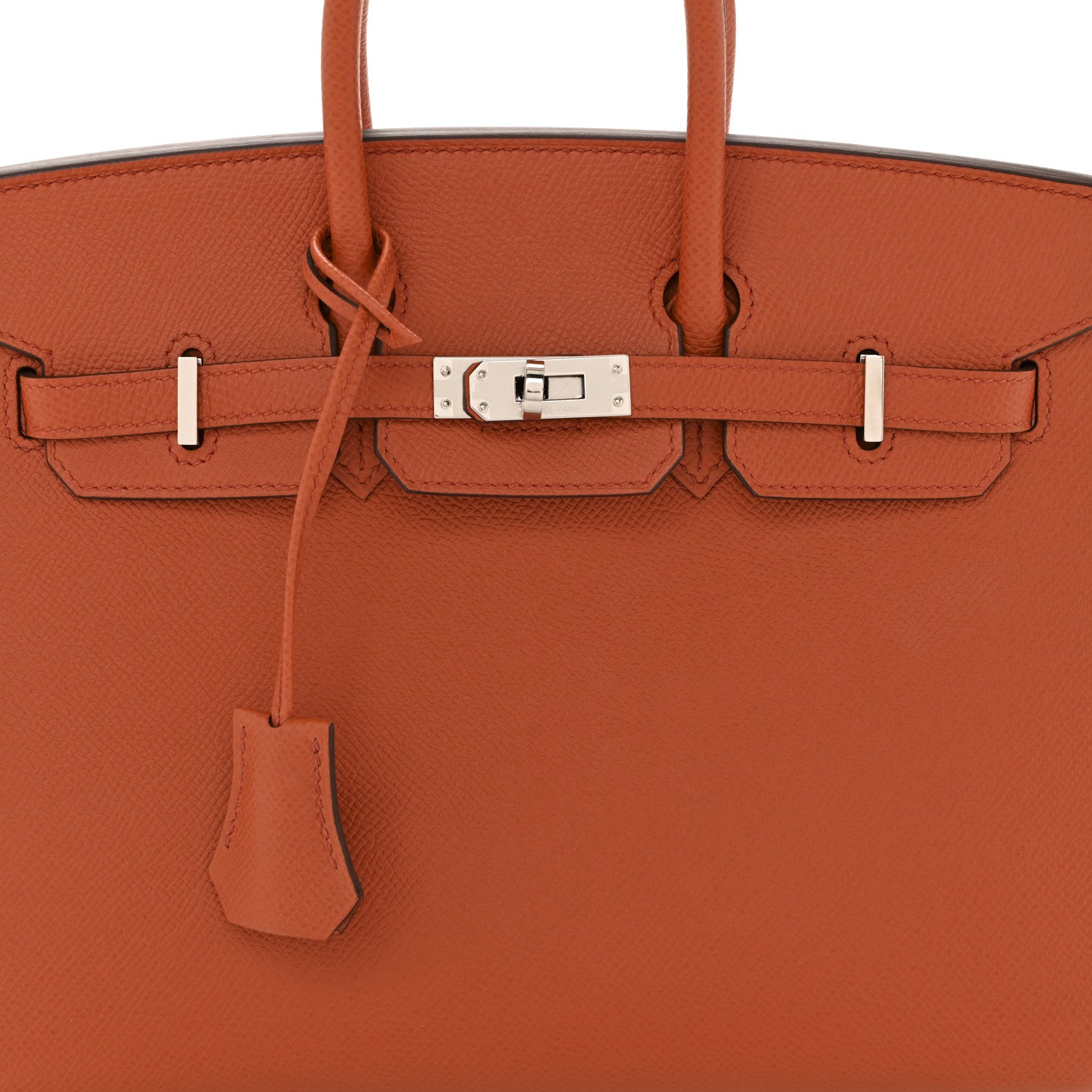 HERMES BIRKIN 25 SELLIER TERRE BATTUE EPSOM SILVER HARDWARE