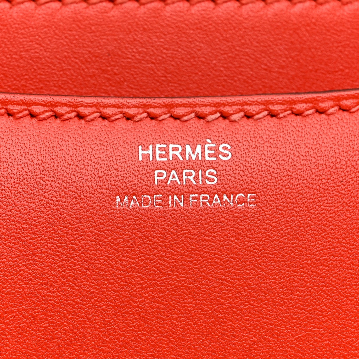 HERMES MINI CONSTANCE 18 CAPUCINE TADELAKT SILVER HARDWARE
