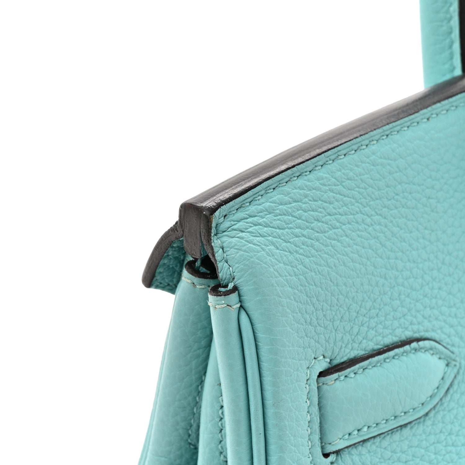 HERMES BIRKIN 30 BLEU ATOLL TOGO SILVER HARDWARE