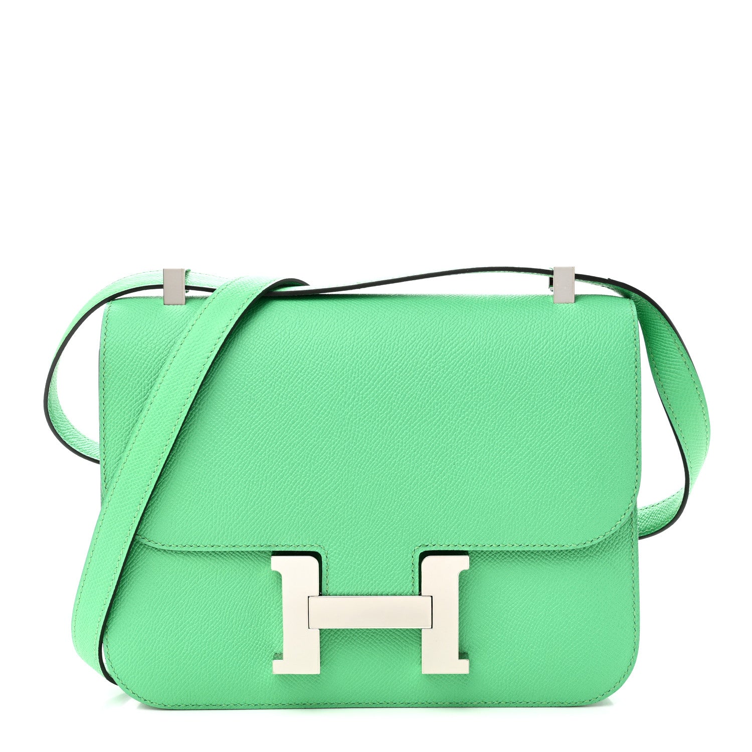 エルメス ミロワール コンスタンス 24 Vert Comics エプソン シルバー金具 HERMES CONSTANCE 24 VERT COMICS EPSOM SILVER HARDWARE