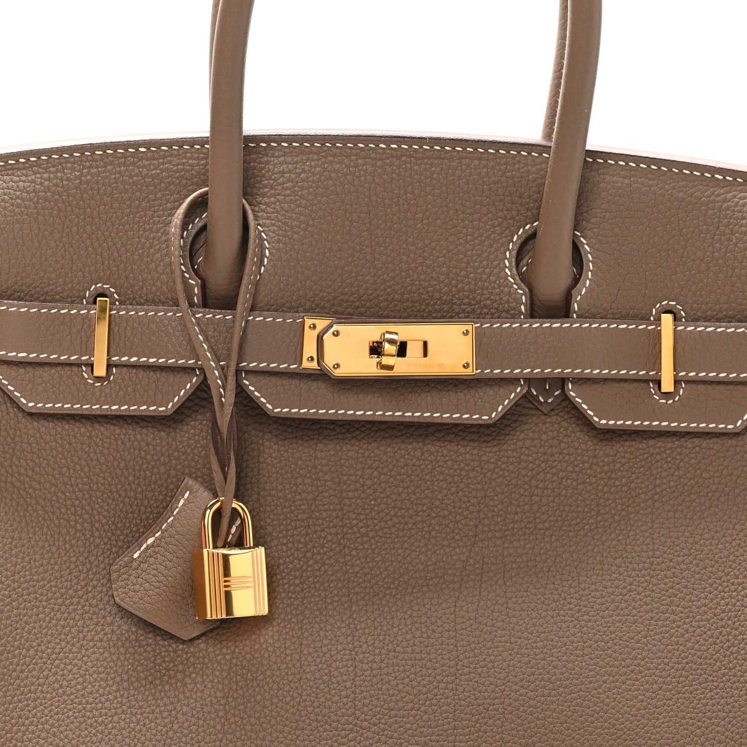 HERMES BIRKIN 30 ETOUPE TOGO GOLD HARDWARE