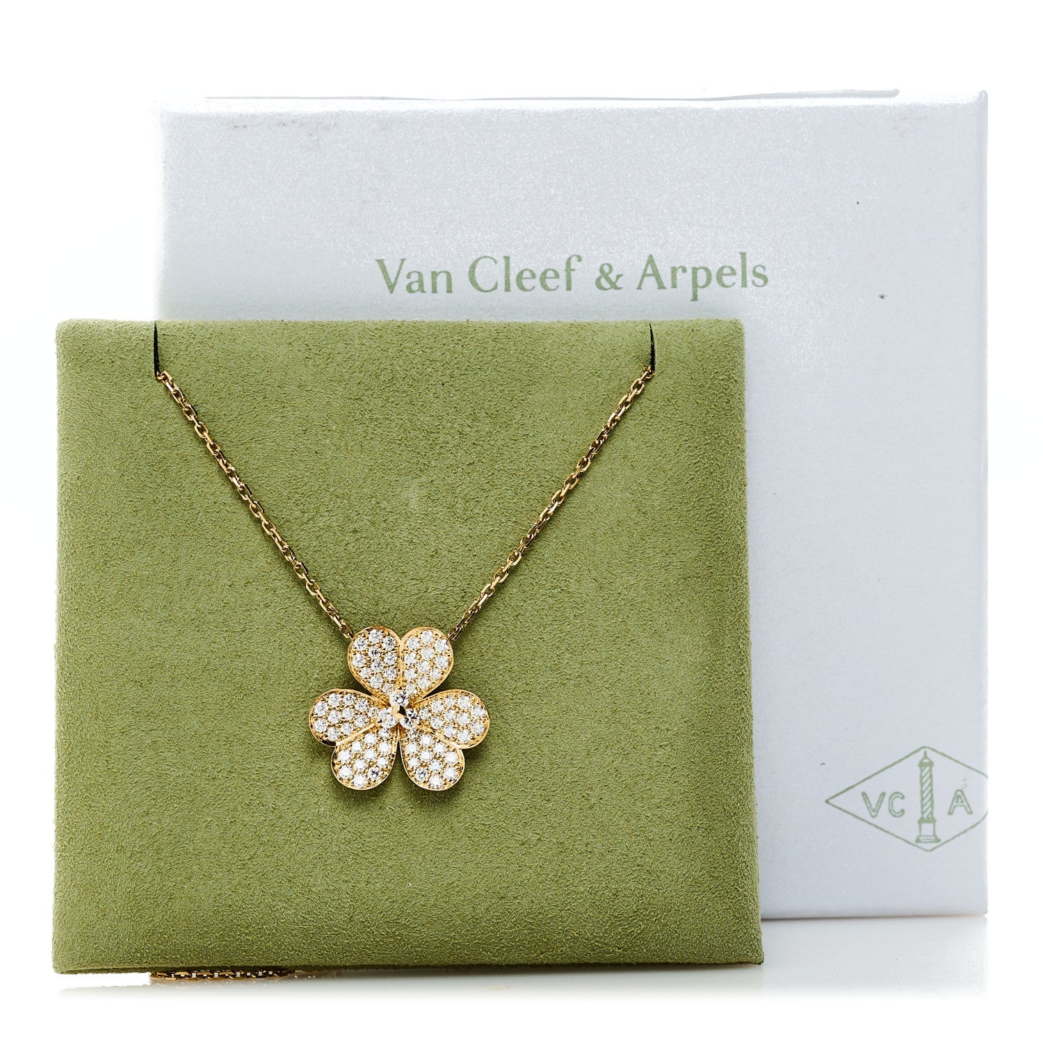 ヴァンクリーフ&アーペル ラージ フリヴォル ネックレス ダイヤモンド 18K イエローゴールド VAN CLEEF & ARPELS LARGE FRIVOLE NECKLACE DIAMOND 18K YELLOW GOLD