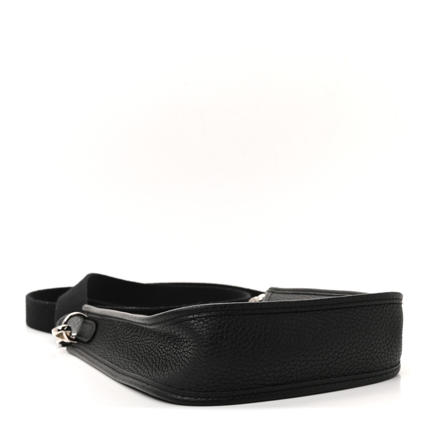 Hermès Mini Evelyne TPM Black Taurillon Clemence Silver Hardware