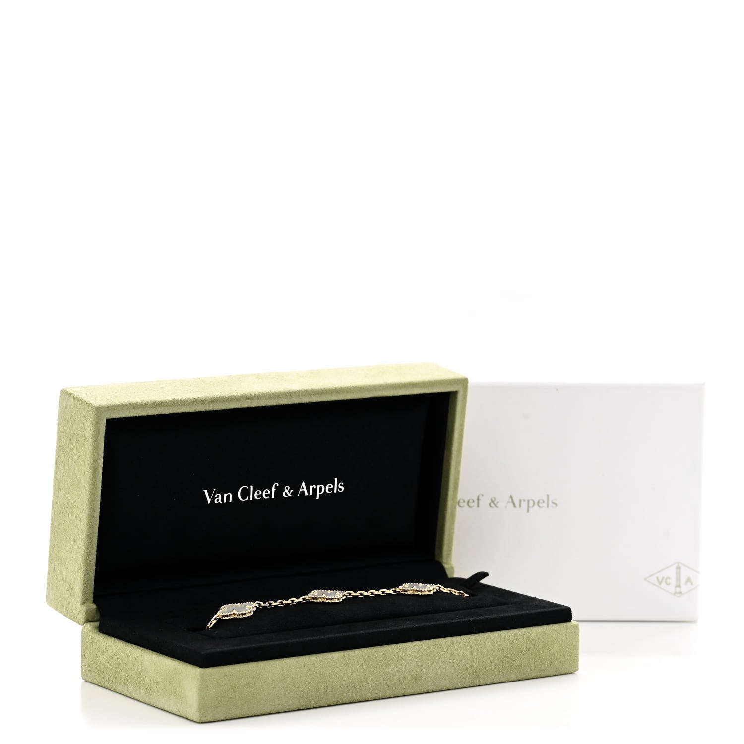ヴァンクリーフ&アーペル ヴィンテージアルハンブラ 5モチーフ ブレスレット マザーオブパール 18K イエローゴールド VAN CLEEF & ARPELS VINTAGE ALHAMBRA 5 MOTIFS BRACELET MOTHER OF PEARL 18K YELLOW GOLD
